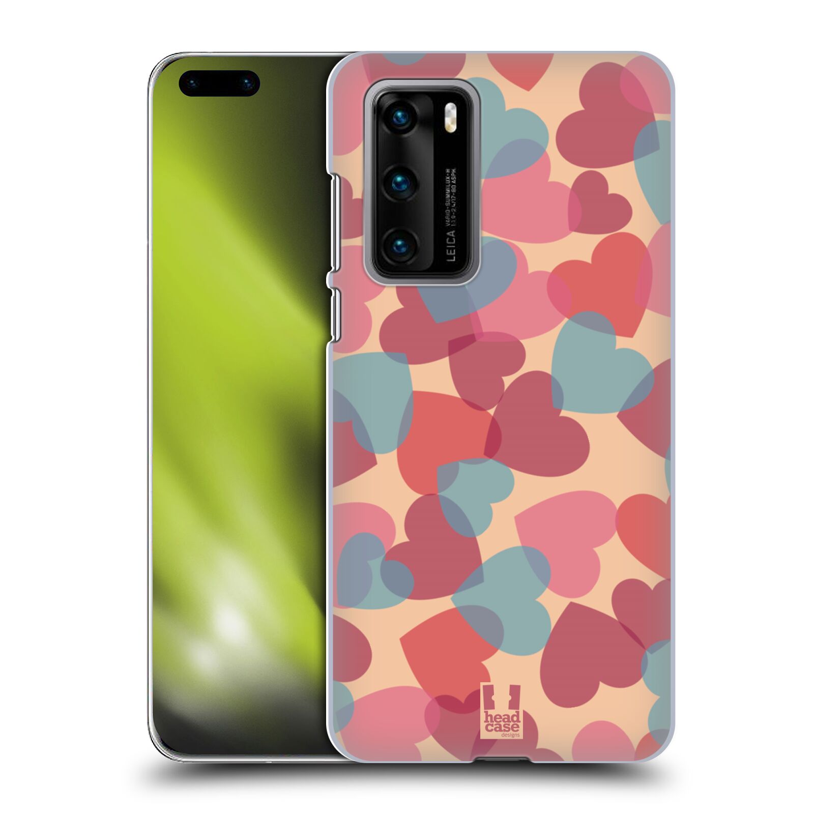 Zadní obal pro mobil Huawei P40 - HEAD CASE - Růžová srdíčka kreslený vzor