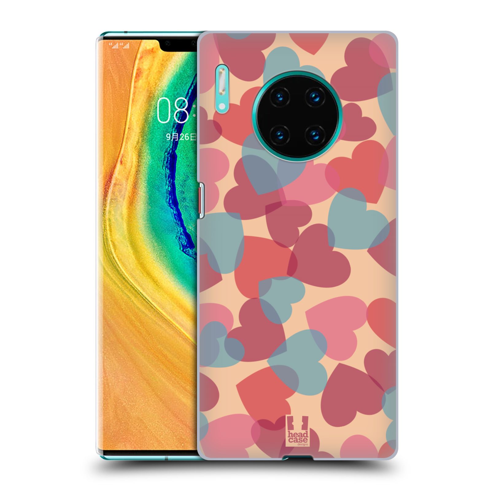 Zadní obal pro mobil Huawei Mate 30 PRO - HEAD CASE - Růžová srdíčka kreslený vzor