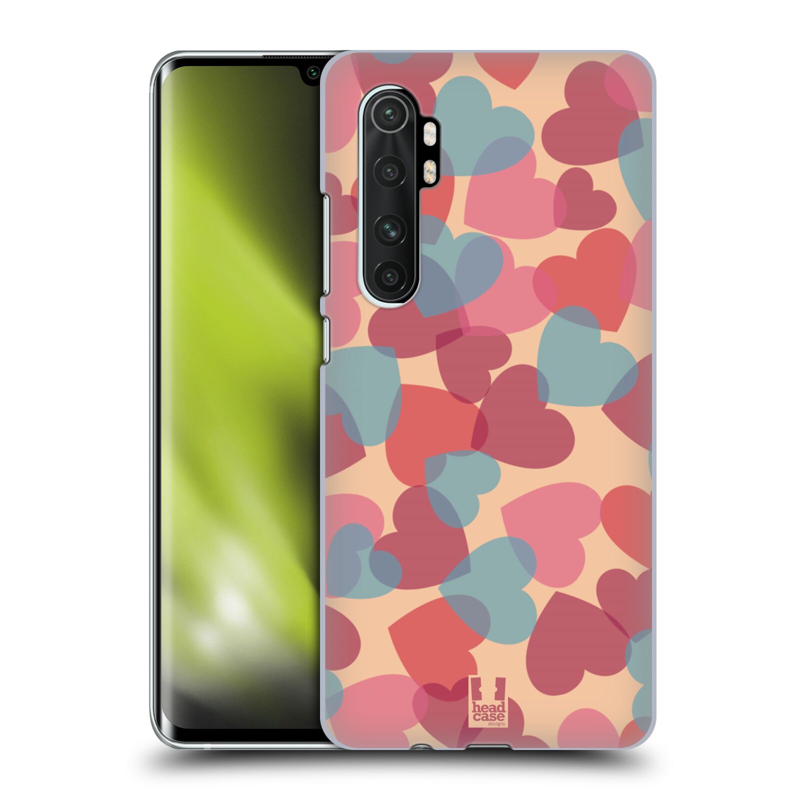 Zadní obal pro mobil Xiaomi Mi Note 10 LITE - HEAD CASE - Růžová srdíčka kreslený vzor