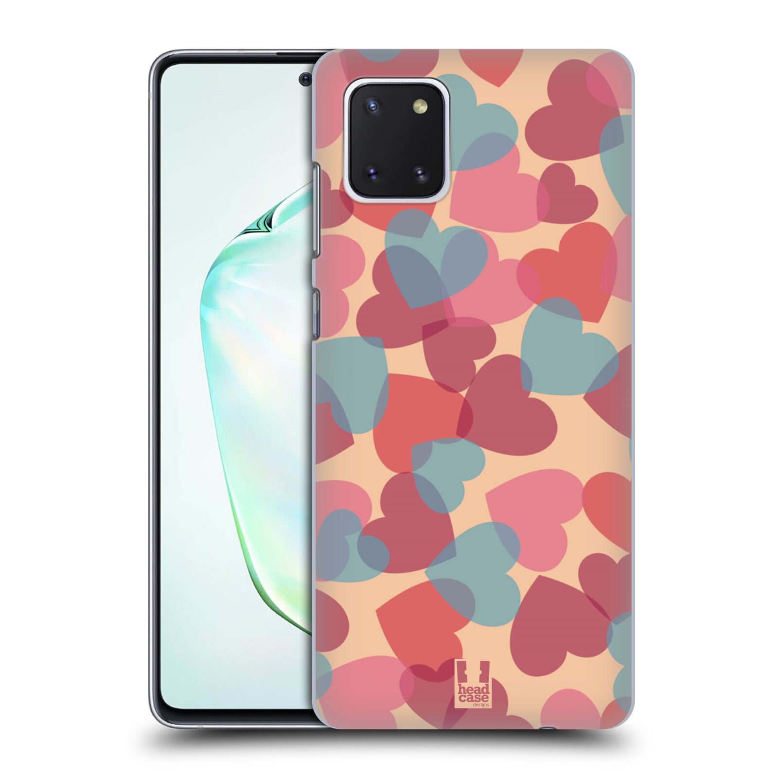 Zadní obal pro mobil Samsung Galaxy Note 10 Lite - HEAD CASE - Růžová srdíčka kreslený vzor