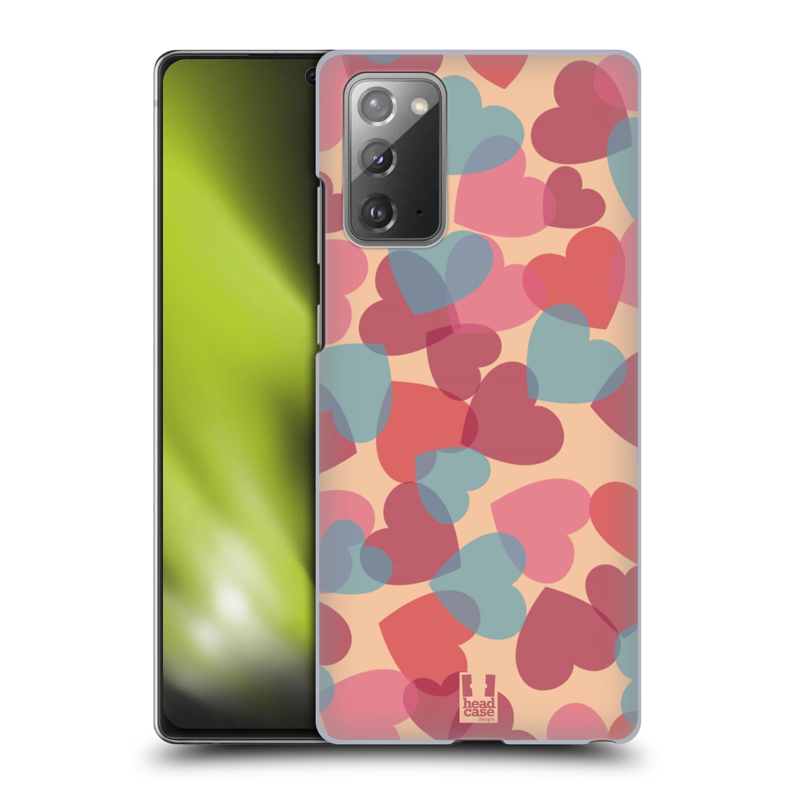 Zadní obal pro mobil Samsung Galaxy Note 20 - HEAD CASE - Růžová srdíčka kreslený vzor