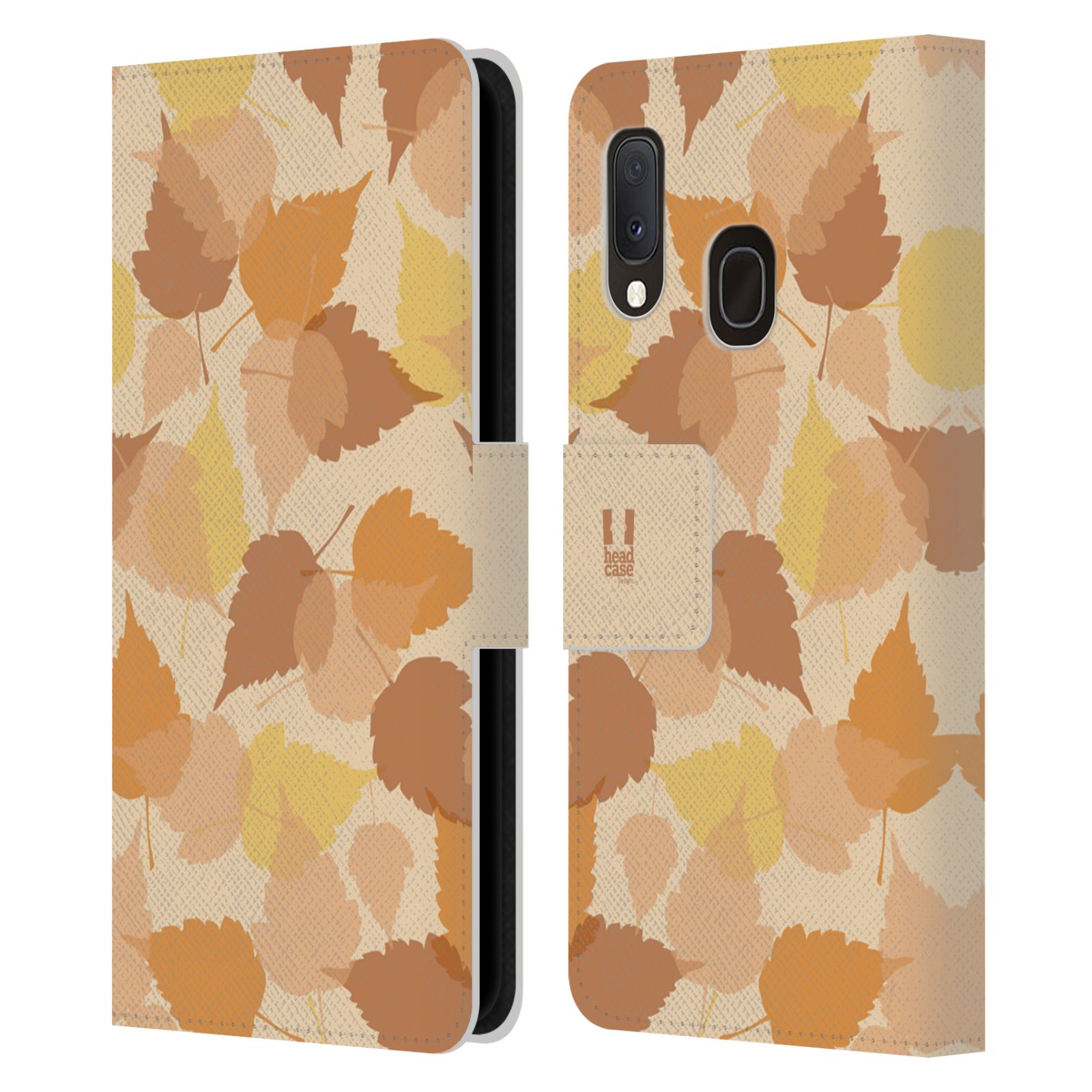 Pouzdro na mobil Samsung Galaxy A20e vzor prolínající se listy podzim