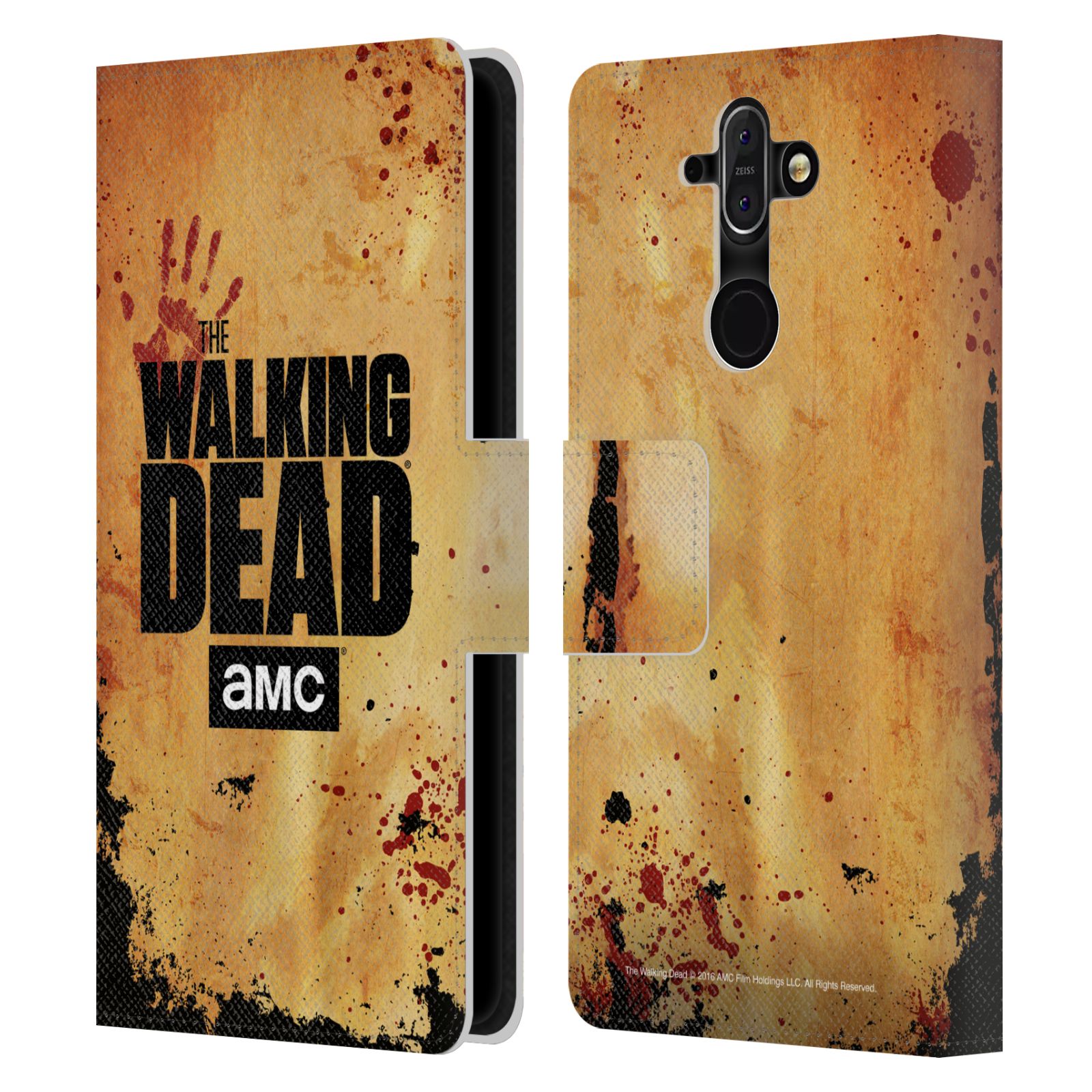 Pouzdro na mobil Nokia 8 Sirocco - Head Case - Walking Dead logo krvavá ruka