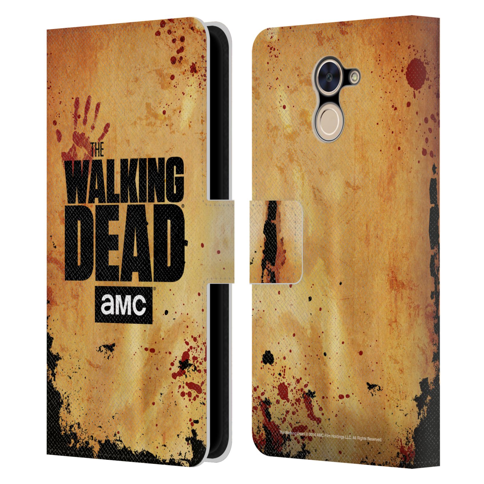 Pouzdro na mobil Huawei Y7 / Y7 Prime - Head Case - Walking Dead logo krvavá ruka