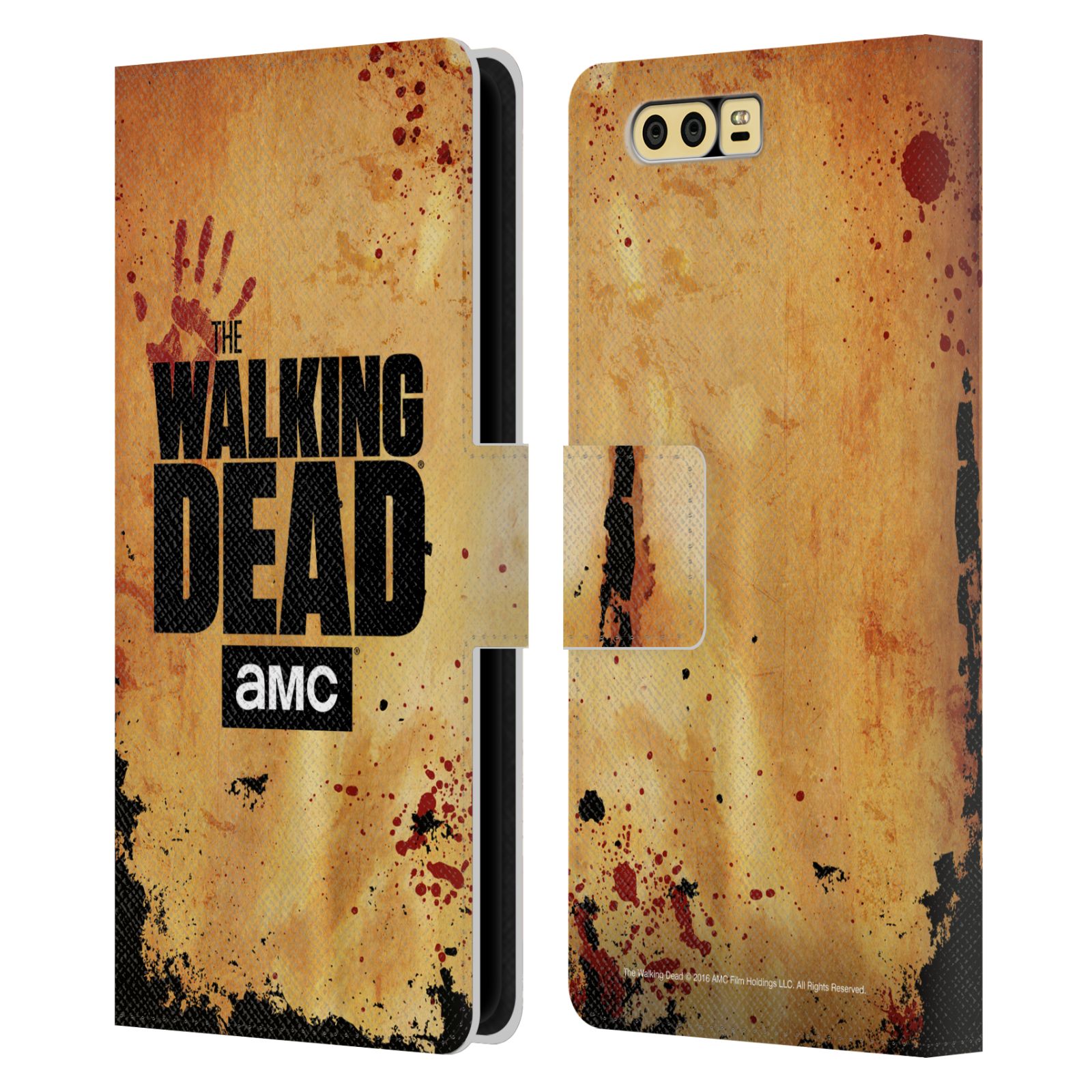 Pouzdro na mobil Honor 9 - Head Case - Walking Dead logo krvavá ruka