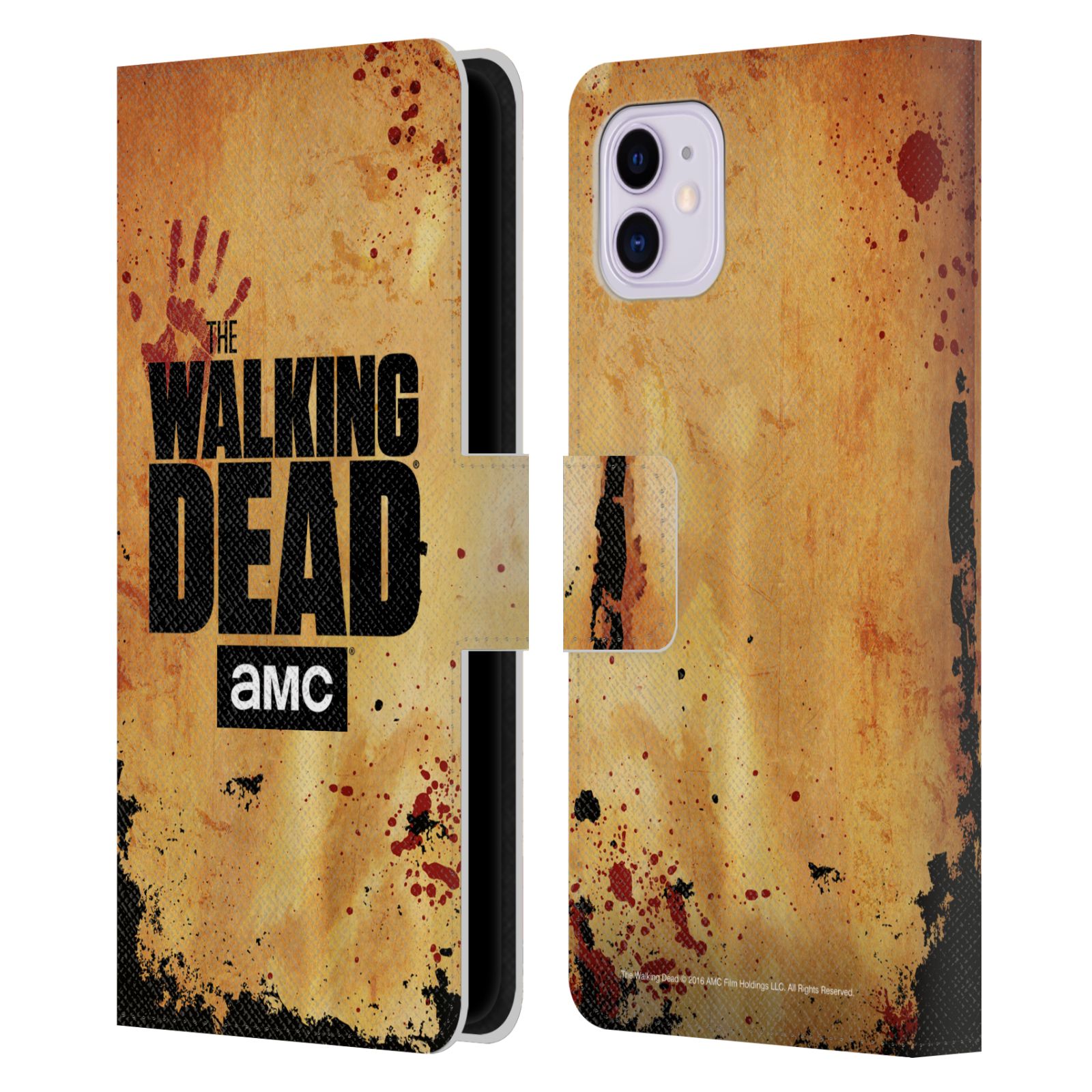 Pouzdro na mobil Apple Iphone 11 - Head Case - Walking Dead logo krvavá ruka