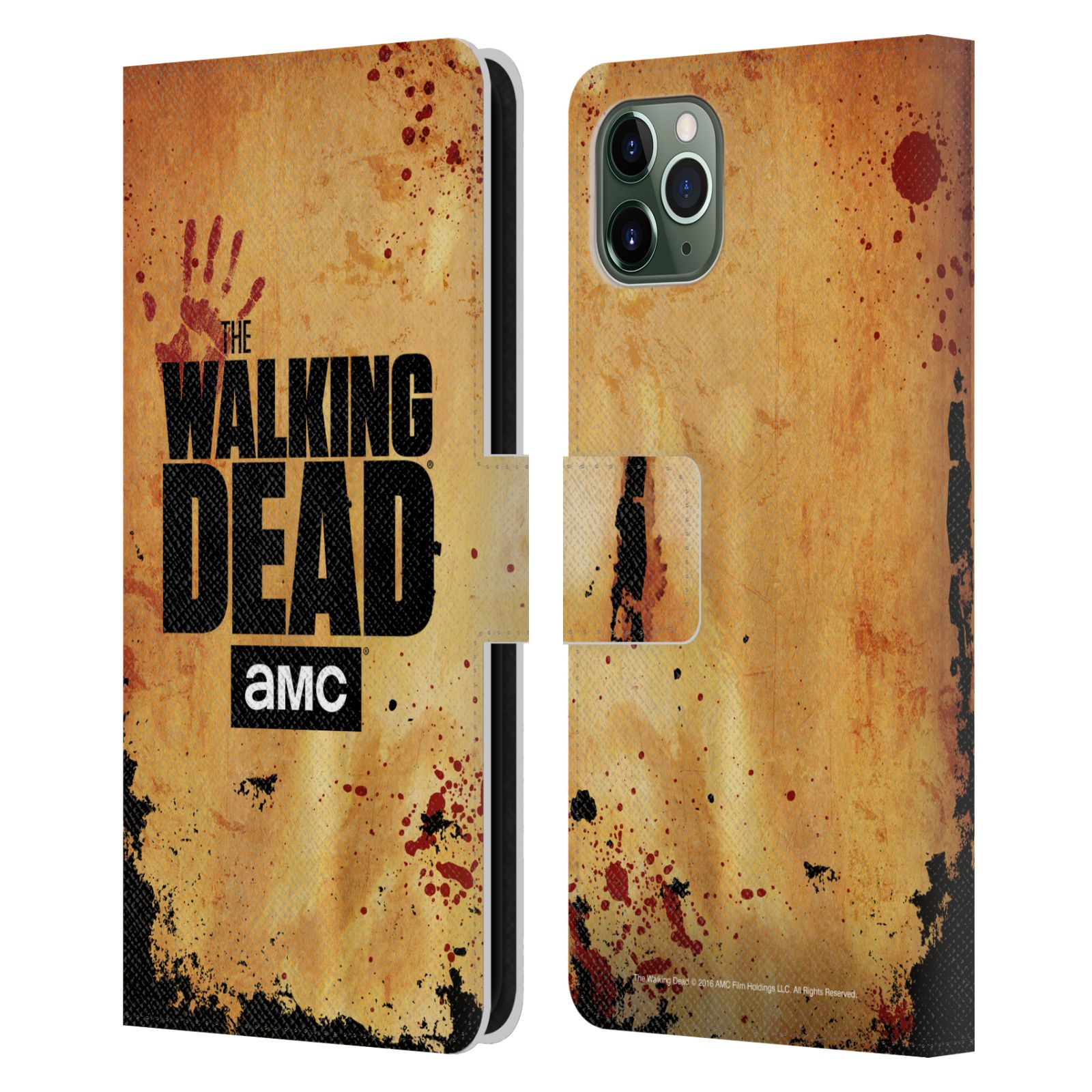 Pouzdro na mobil Apple Iphone 11 PRO MAX - Head Case - Walking Dead logo krvavá ruka