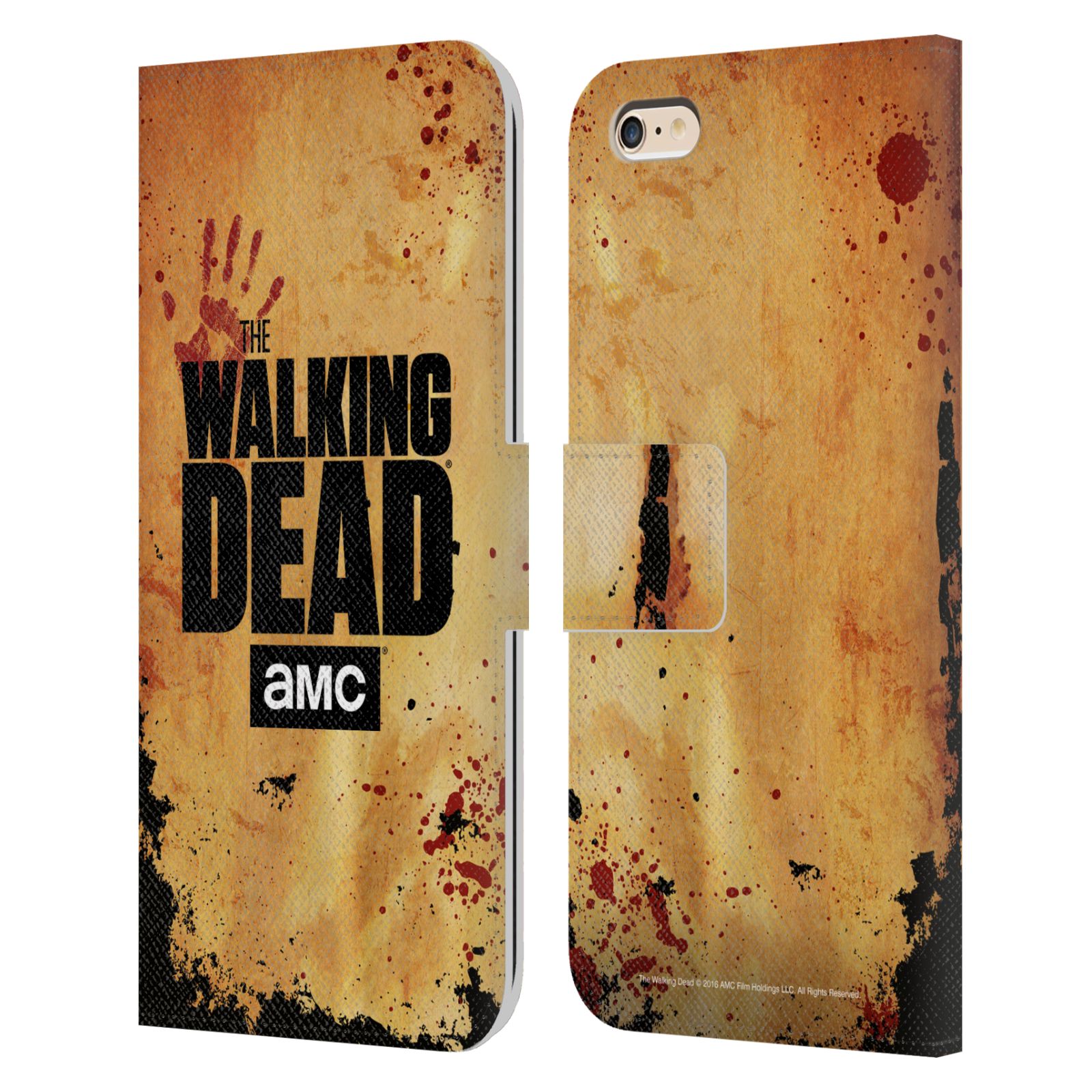 Pouzdro na mobil Apple Iphone 6 PLUS / 6S PLUS - Head Case - Walking Dead logo krvavá ruka