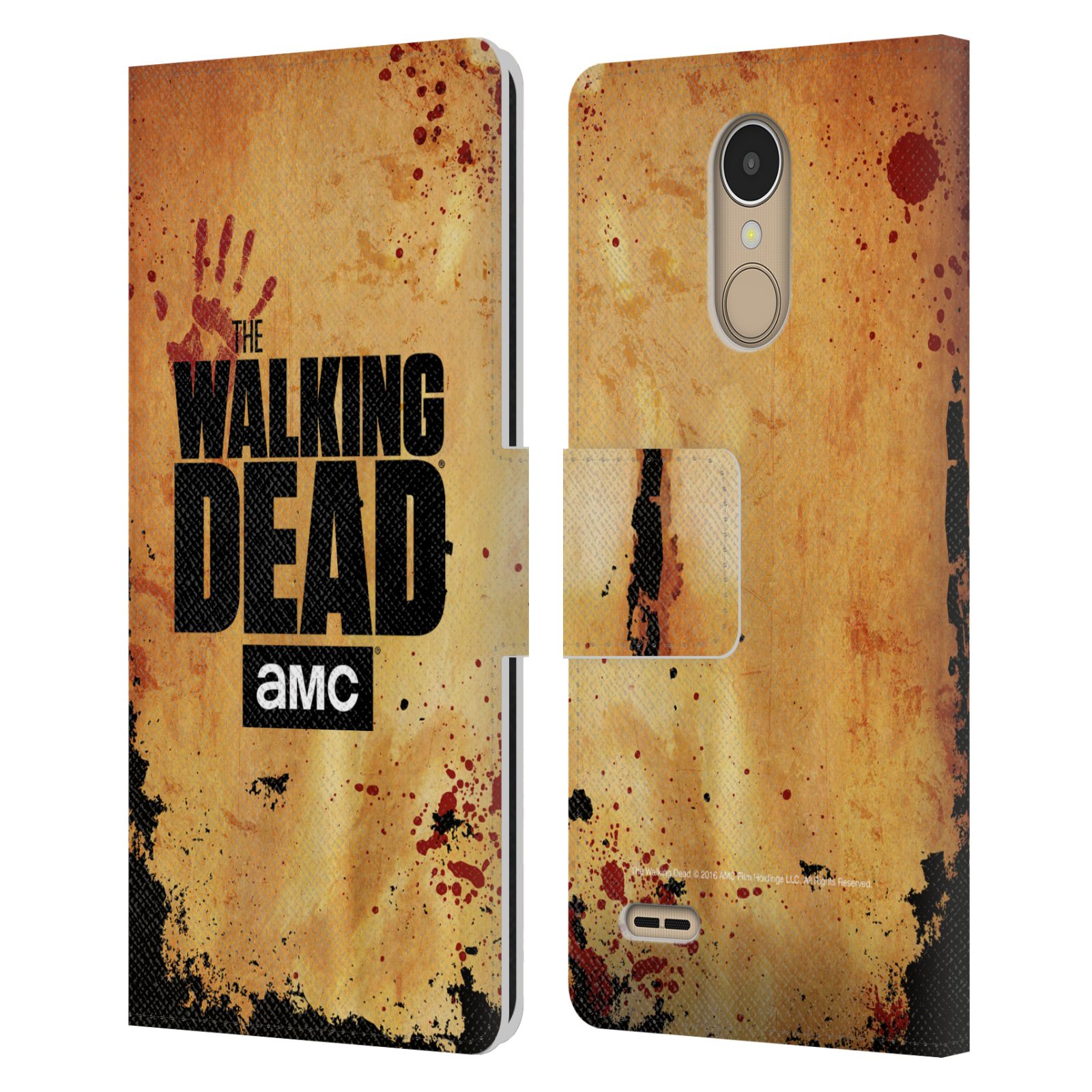 Pouzdro na mobil LG K10 (2017) - Head Case - Walking Dead logo krvavá ruka