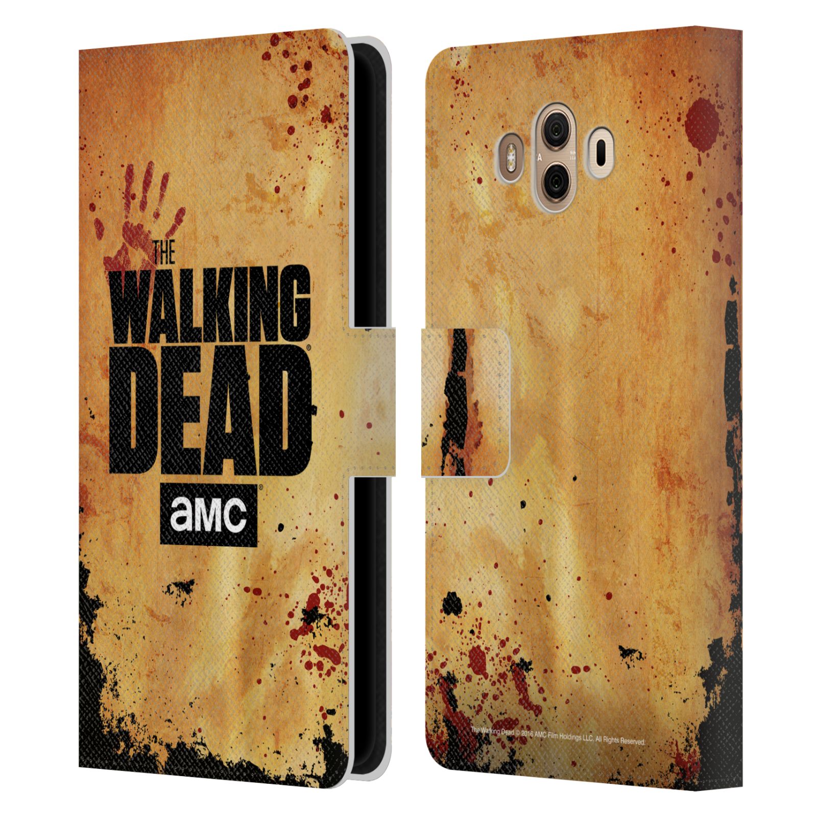 Pouzdro na mobil Huawei Mate 10 - Head Case - Walking Dead logo krvavá ruka