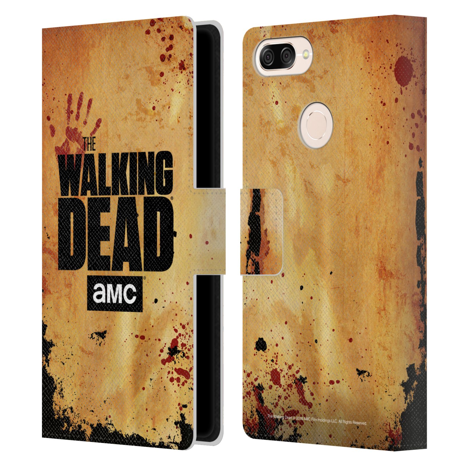 Pouzdro na mobil Asus Zenfone Max Plus (M1) ZB570TL - Head Case - Walking Dead logo krvavá ruka