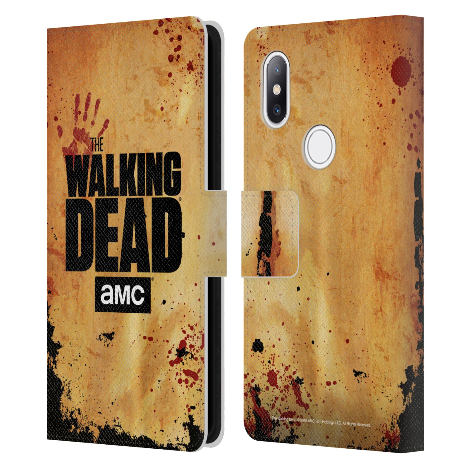 Pouzdro na mobil Xiaomi Mi Mix 2s - Head Case - Walking Dead logo krvavá ruka