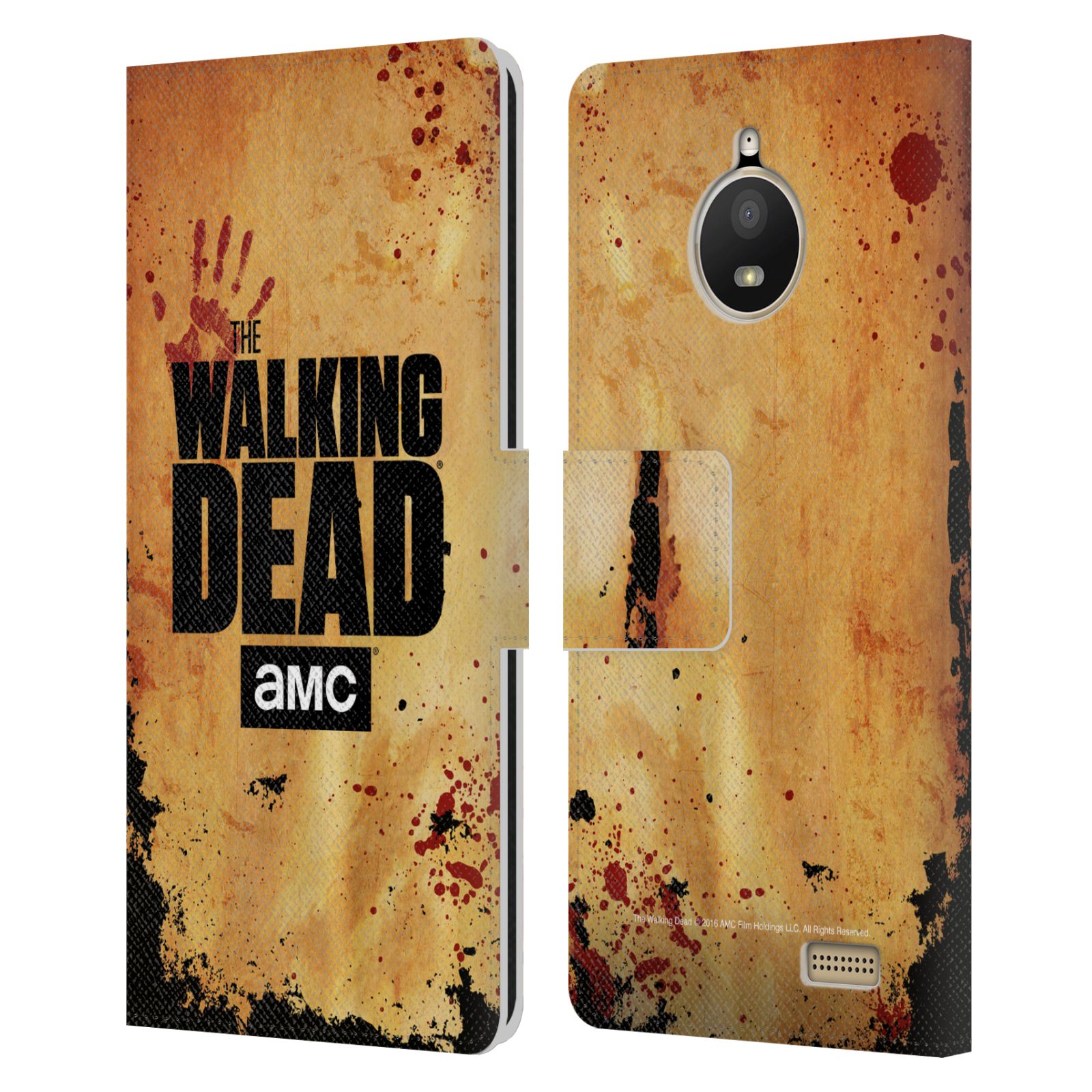 Pouzdro na mobil Lenovo Moto E4 - Head Case - Walking Dead logo krvavá ruka