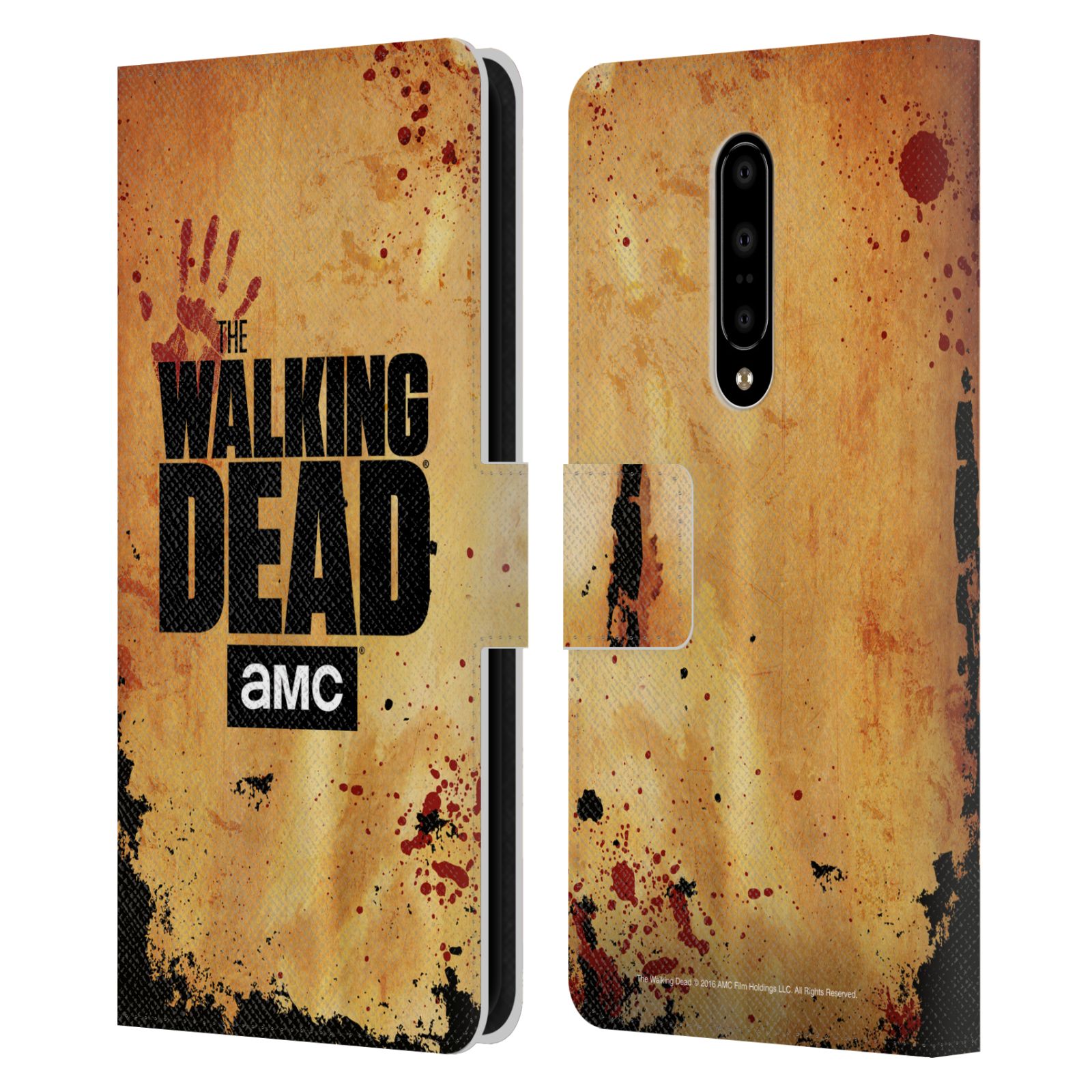 Pouzdro na mobil OnePlus 7 - Head Case - Walking Dead logo krvavá ruka