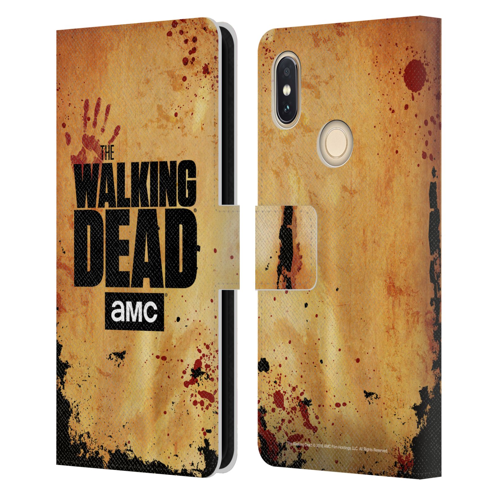 Pouzdro na mobil Xiaomi Redmi S2 - Head Case - Walking Dead logo krvavá ruka