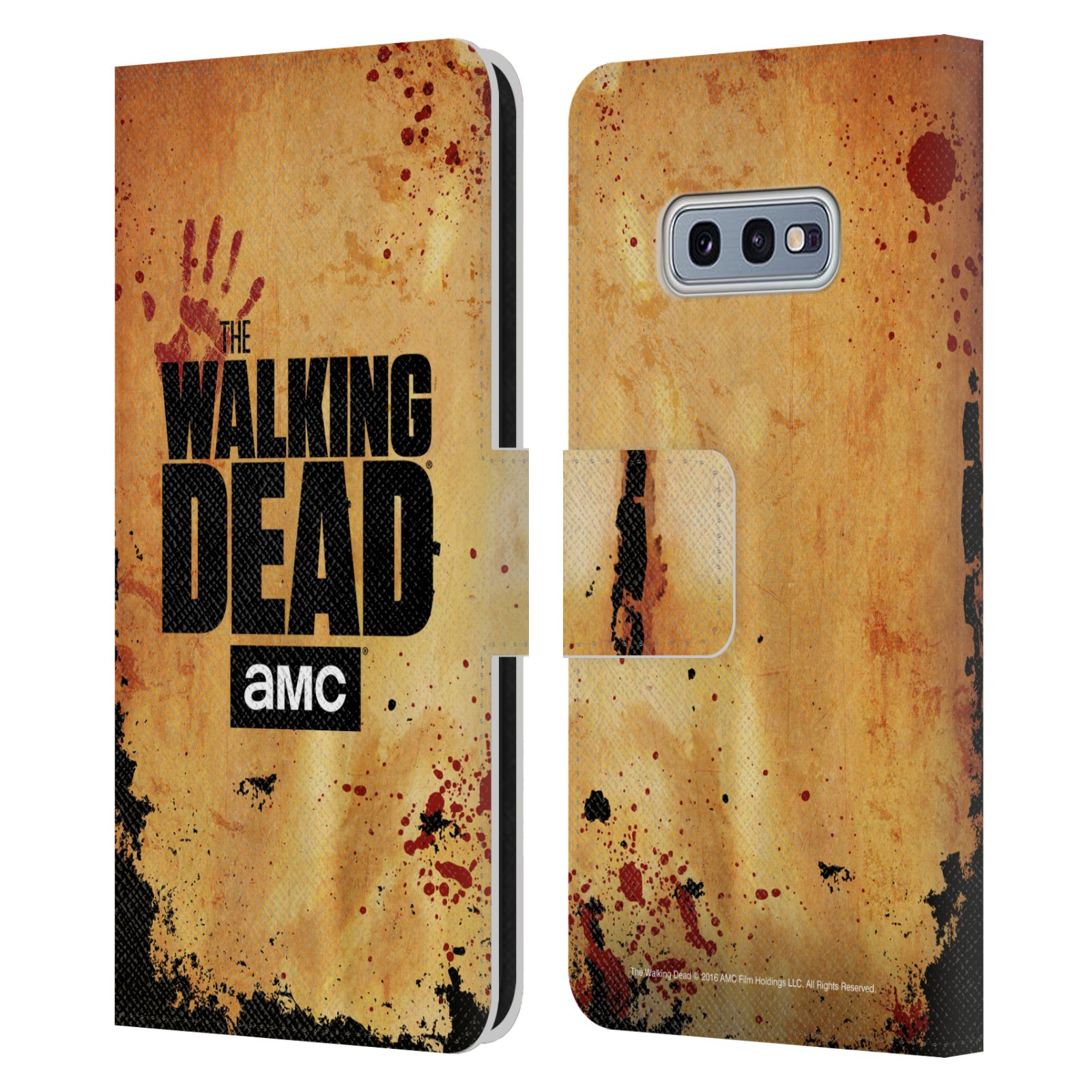 Pouzdro na mobil Samsung Galaxy S10e - Head Case - Walking Dead logo krvavá ruka