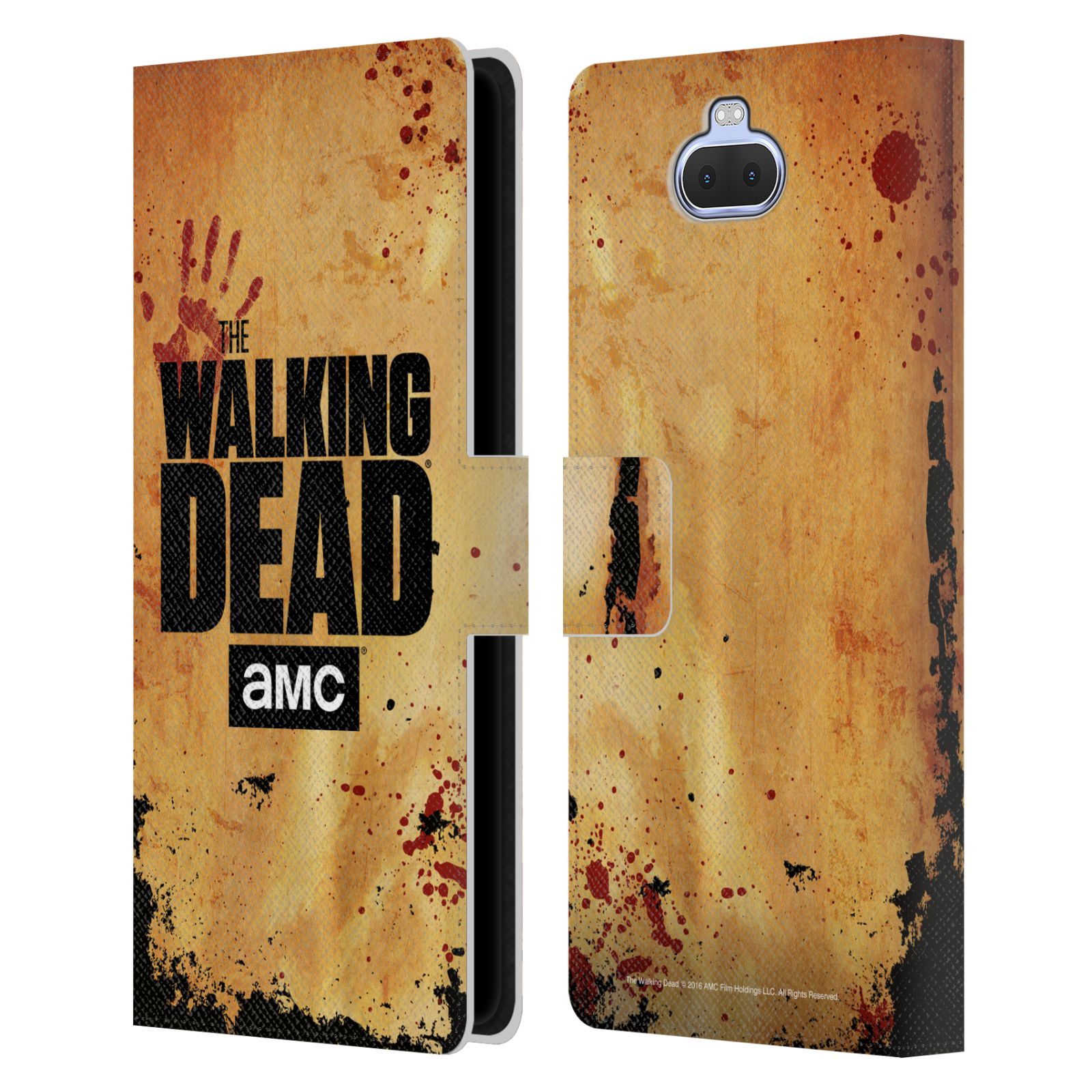 Pouzdro na mobil Sony Xperia 10 Plus - Head Case - Walking Dead logo krvavá ruka