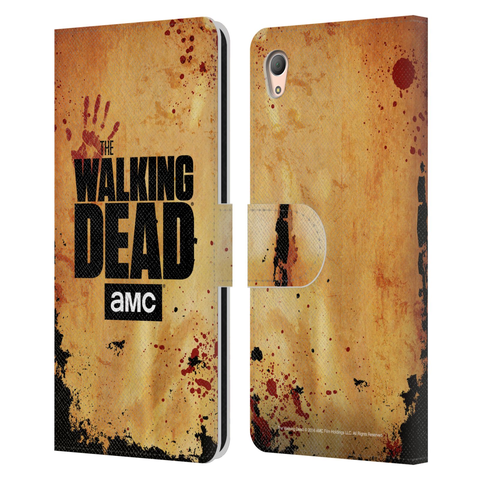Pouzdro na mobil Sony Xperia Z3 PLUS - Head Case - Walking Dead logo krvavá ruka