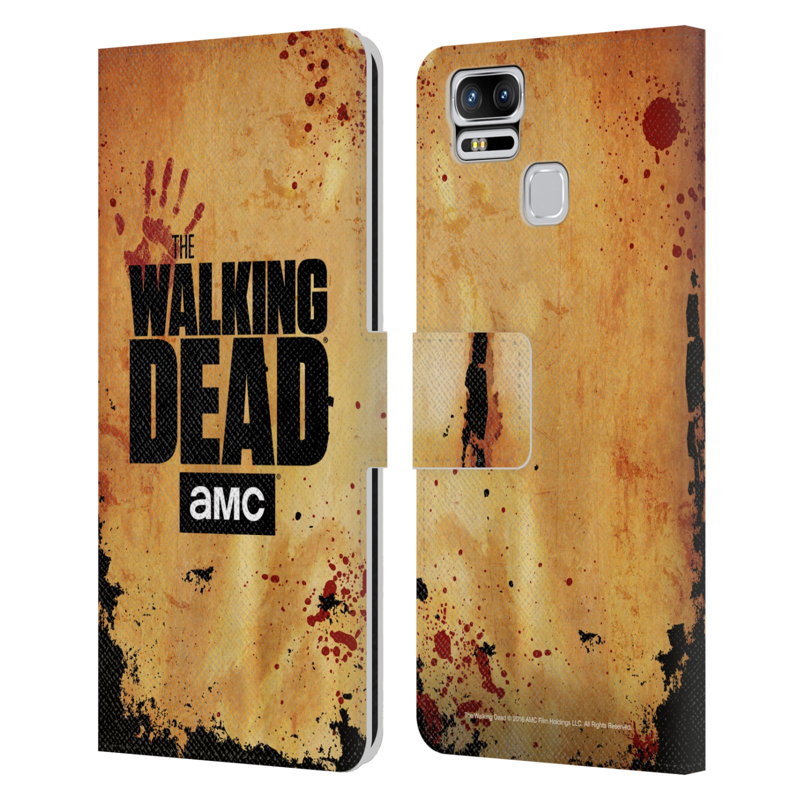 Pouzdro na mobil Asus Zenfone 3 Zoom ZE553KL - Head Case - Walking Dead logo krvavá ruka