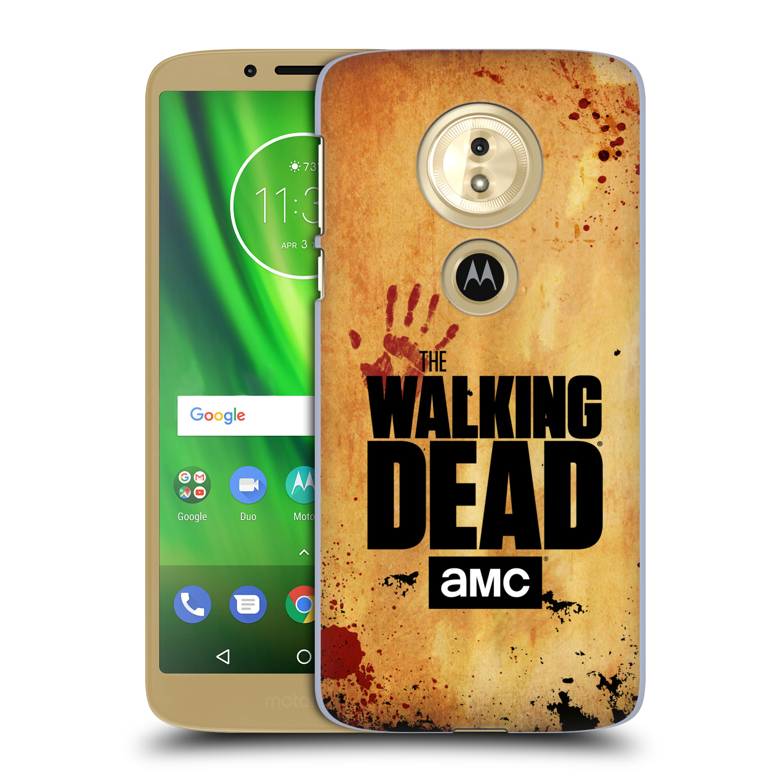 Pouzdro na mobil Motorola Moto E5 - HEAD CASE - Živí Mrtví Logo