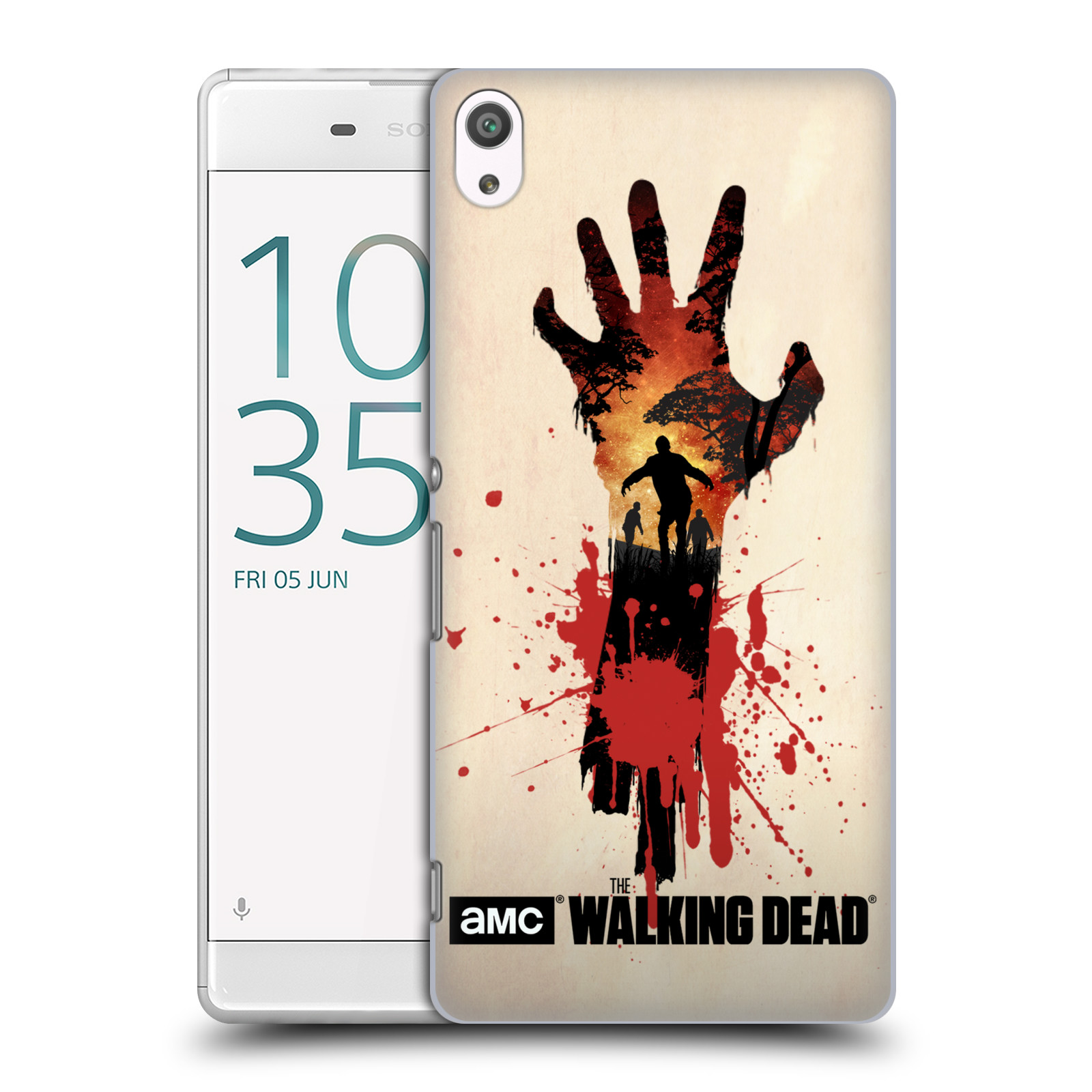 Pouzdro na mobil Sony Xperia XA ULTRA - HEAD CASE - Živí Mrtví silueta ruky