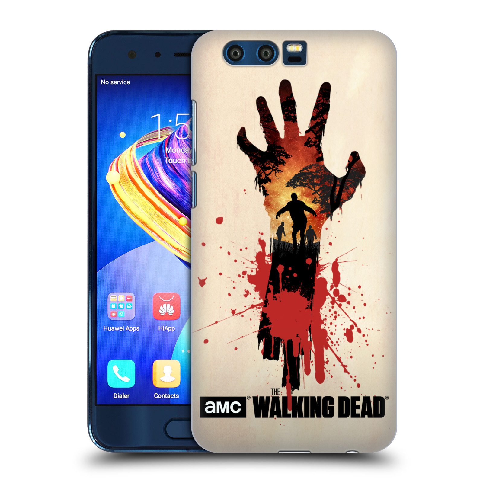 Pouzdro na mobil HONOR 9 - HEAD CASE - Živí Mrtví silueta ruky