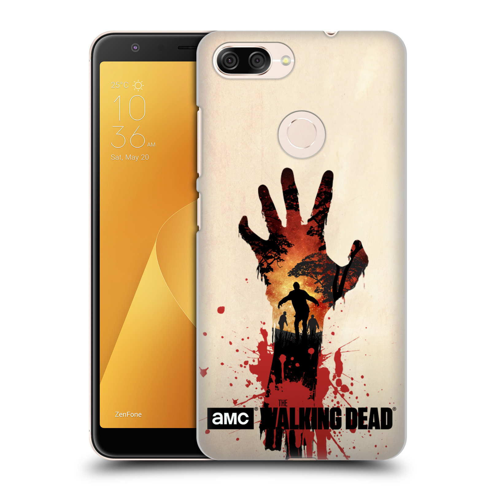 Pouzdro na mobil ASUS ZENFONE Max Plus M1 - HEAD CASE - Živí Mrtví silueta ruky