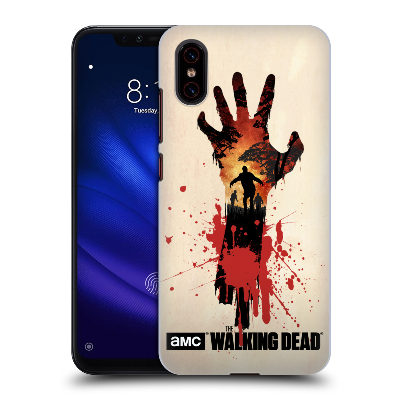 Pouzdro na mobil Xiaomi  Mi 8 PRO - HEAD CASE - Živí Mrtví silueta ruky