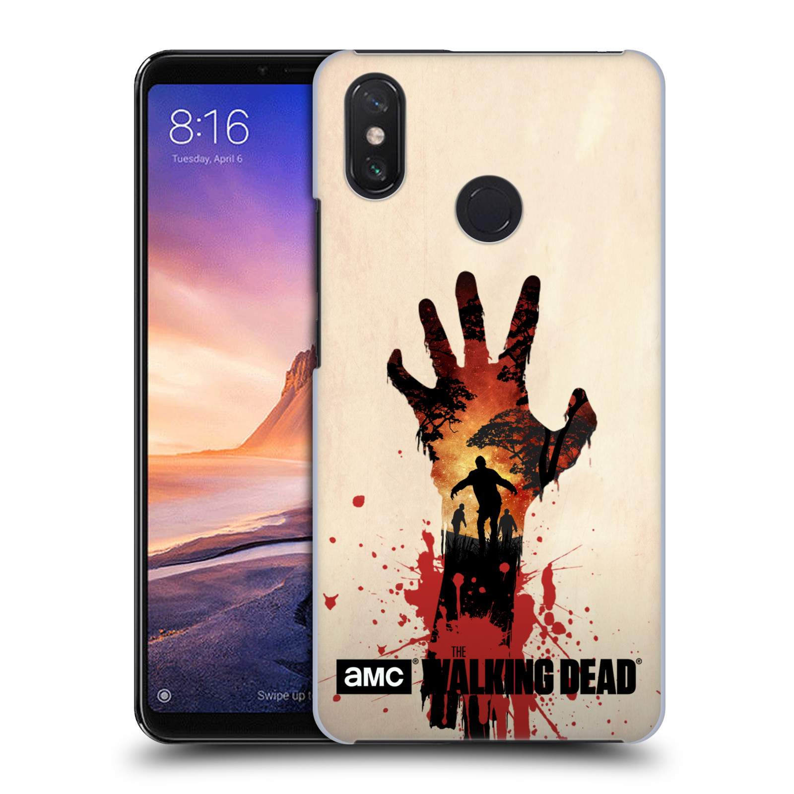 Pouzdro na mobil Xiaomi Mi Max 3 - HEAD CASE - Živí Mrtví silueta ruky