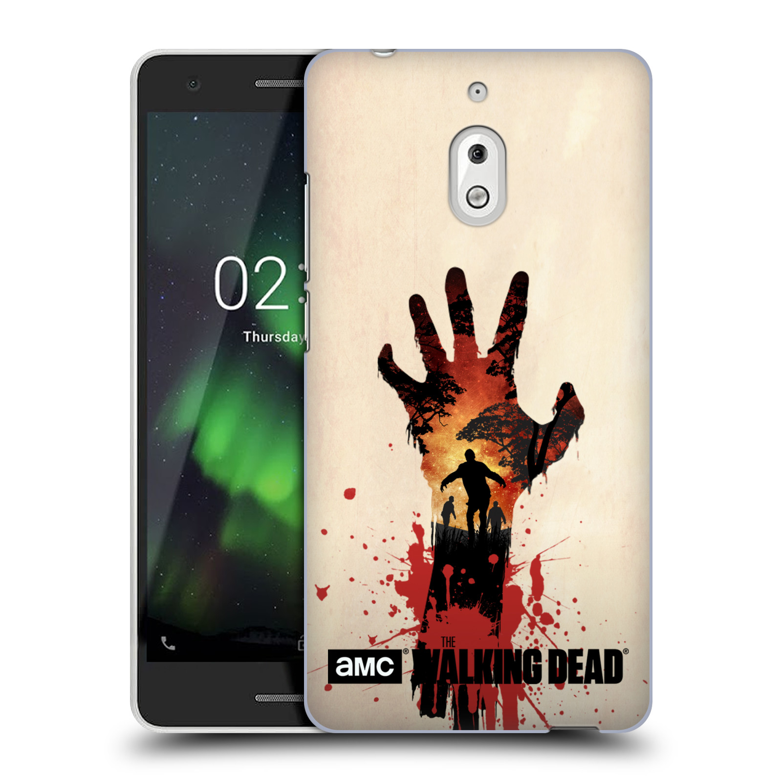 Pouzdro na mobil Nokia 2.1 - HEAD CASE - Živí Mrtví silueta ruky