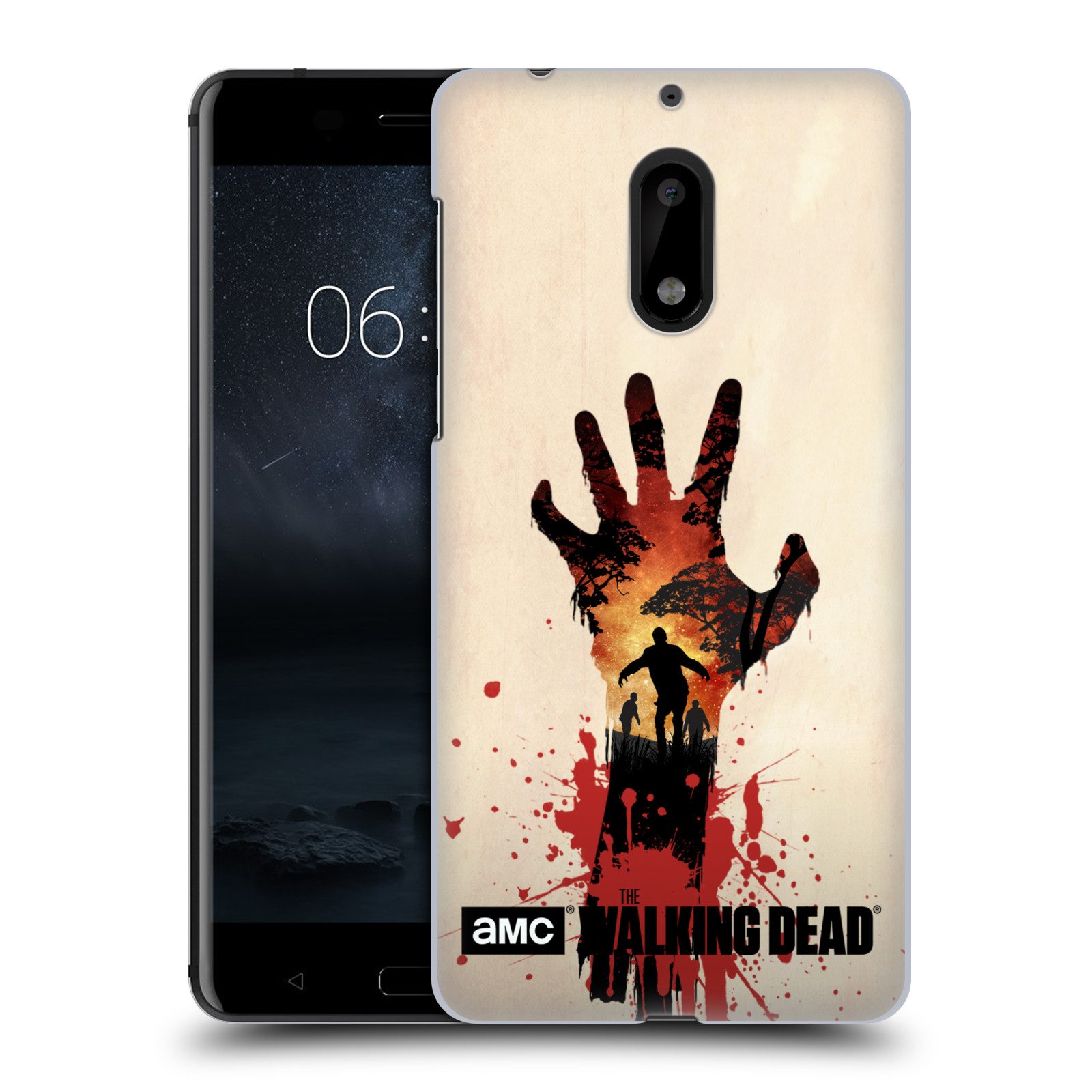 Pouzdro na mobil Nokia 6 - HEAD CASE - Živí Mrtví silueta ruky