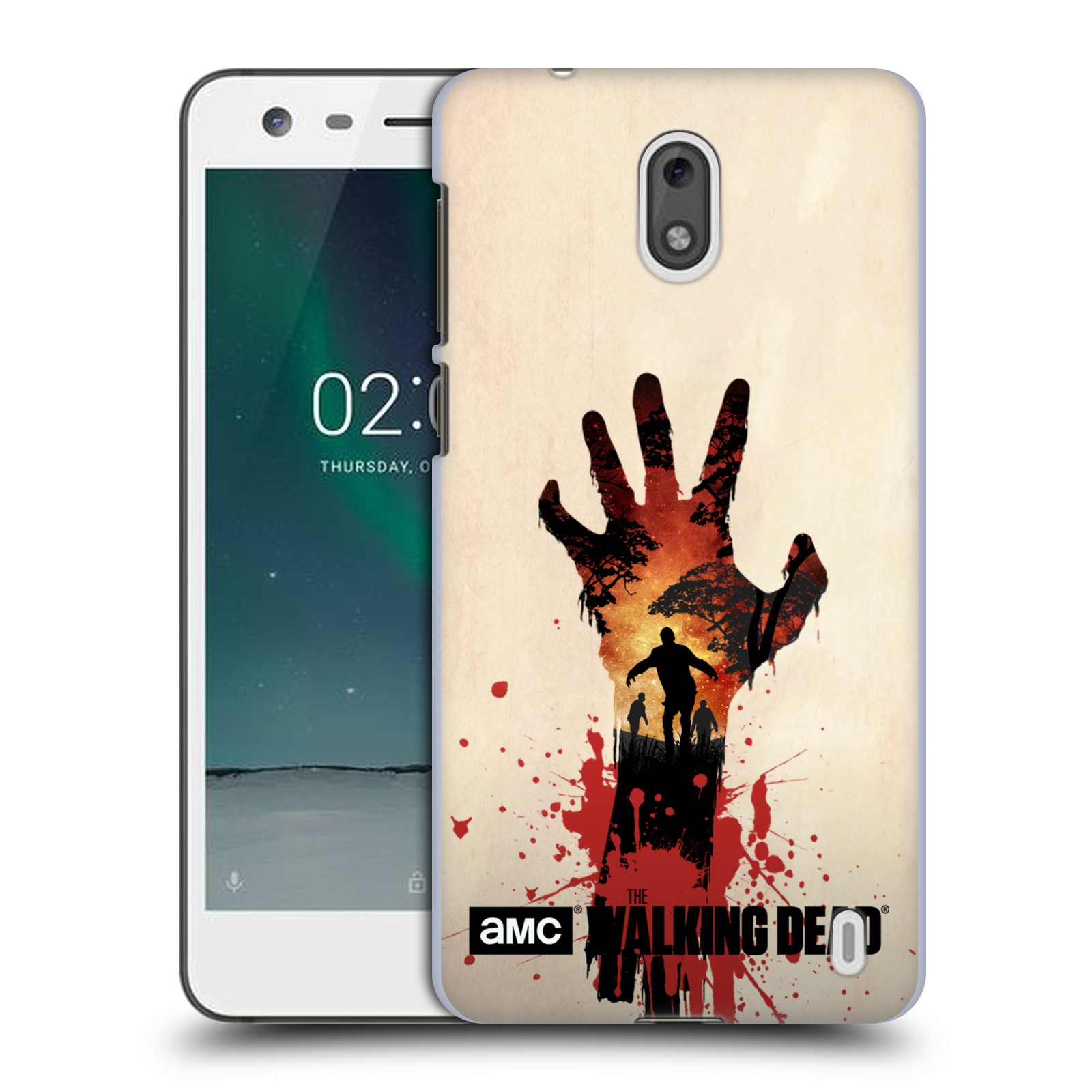 Pouzdro na mobil Nokia 2 - HEAD CASE - Živí Mrtví silueta ruky