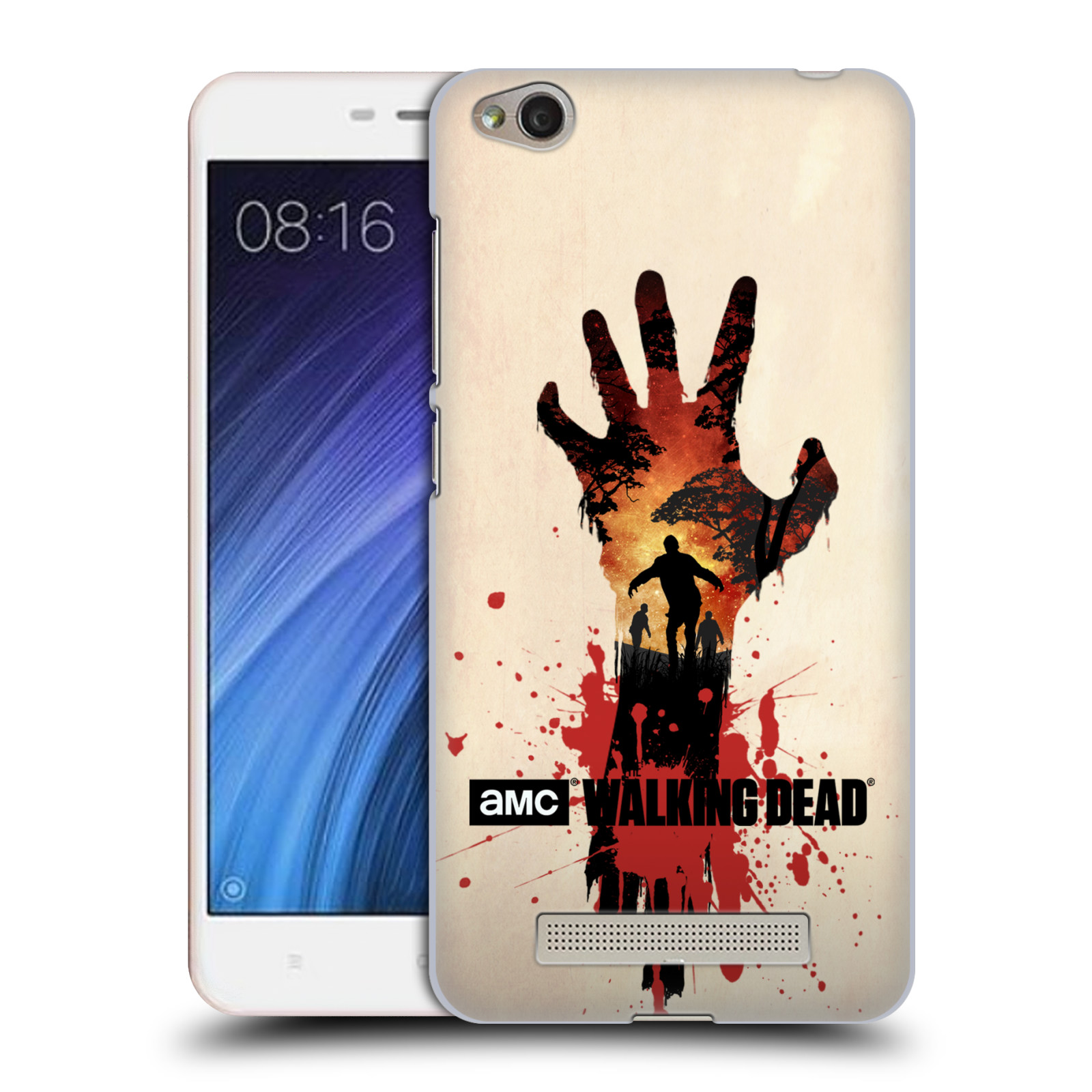 Pouzdro na mobil Xiaomi Redmi 4a - HEAD CASE - Živí Mrtví silueta ruky