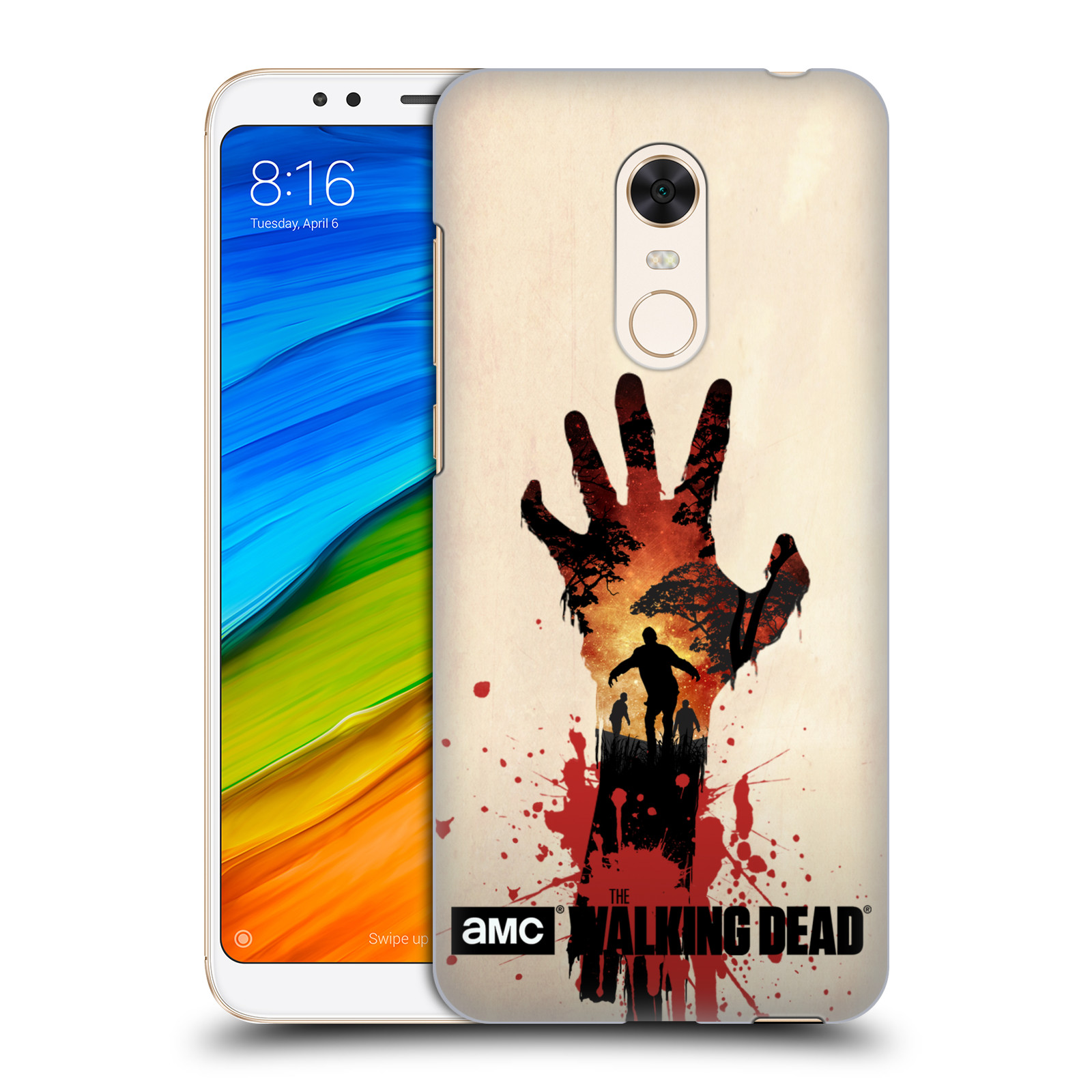Pouzdro na mobil Xiaomi Redmi 5 PLUS (REDMI 5+) - HEAD CASE - Živí Mrtví silueta ruky