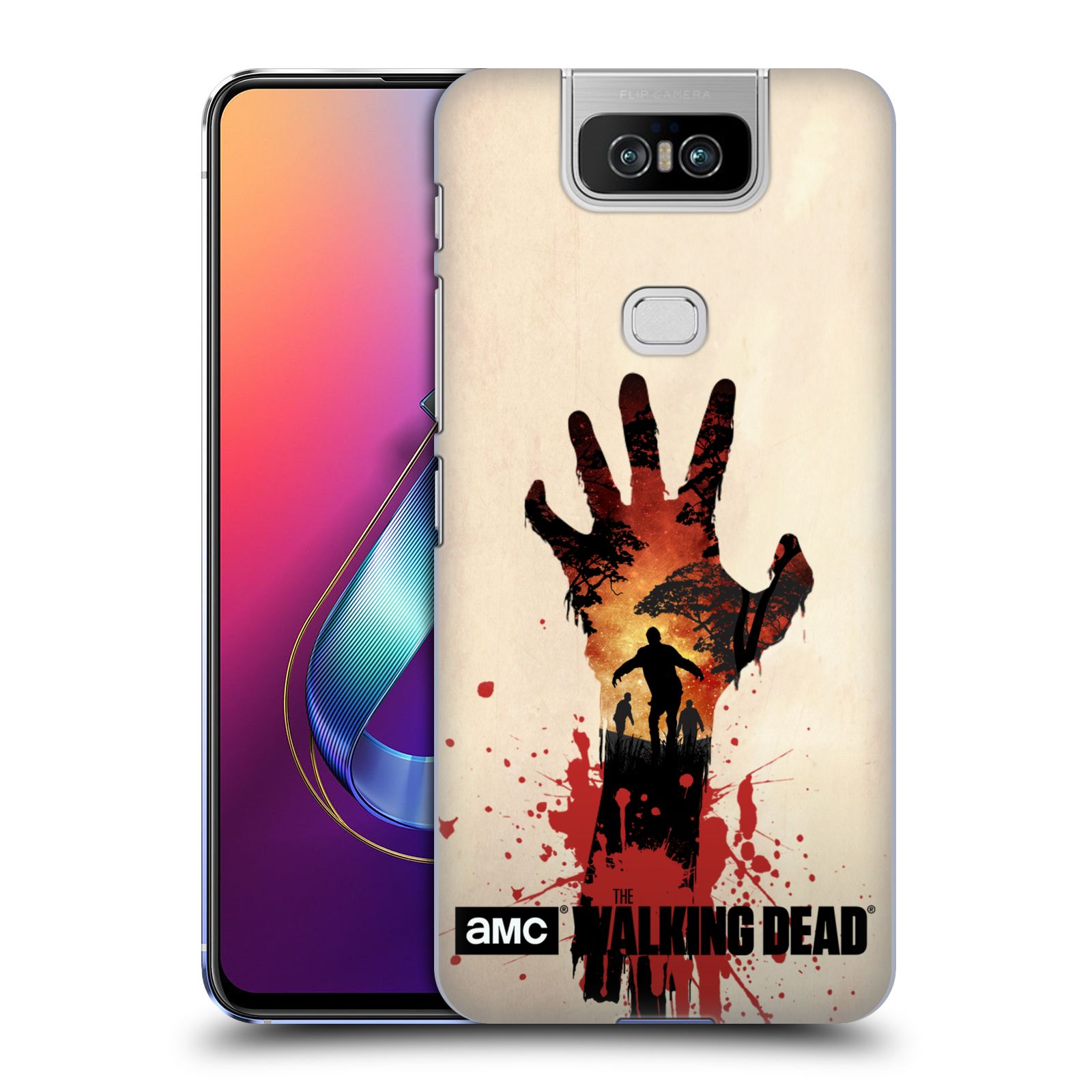 Pouzdro na mobil ASUS Zenfone 6 ZS630KL - HEAD CASE - Živí Mrtví silueta ruky
