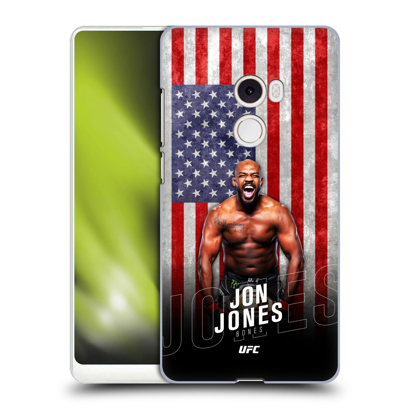 Obal na mobil Xiaomi Mi Mix 2 - HEAD CASE - Jon Jones - UFC USA Vlajka