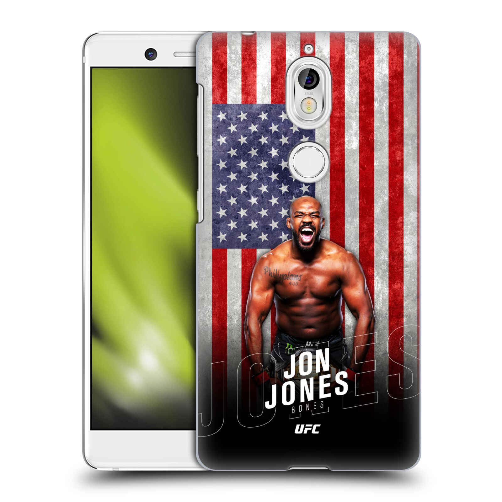 Obal na mobil Nokia 7 - HEAD CASE - Jon Jones - UFC USA Vlajka