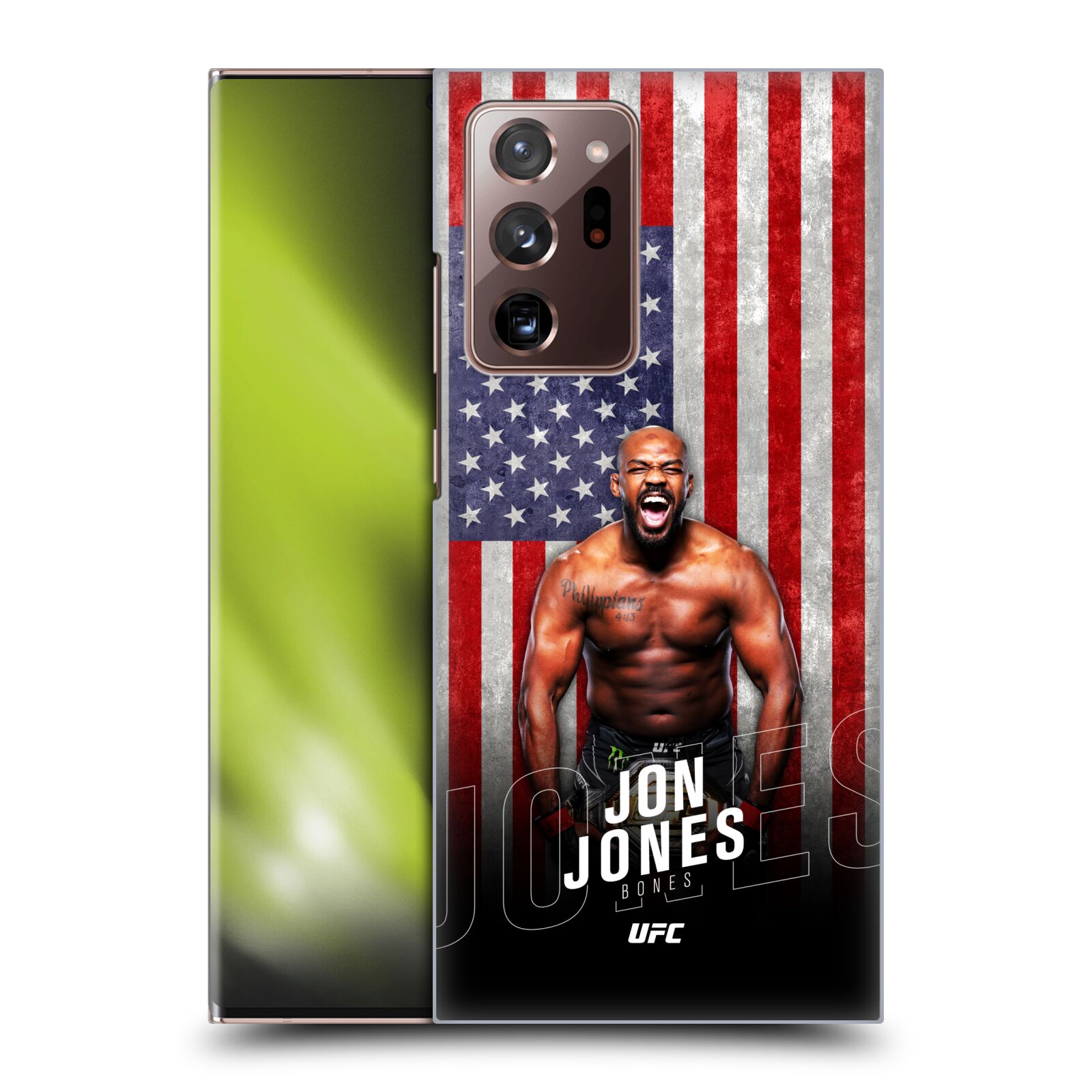 Obal na mobil Samsung Galaxy Note 20 ULTRA - HEAD CASE - Jon Jones - UFC USA Vlajka