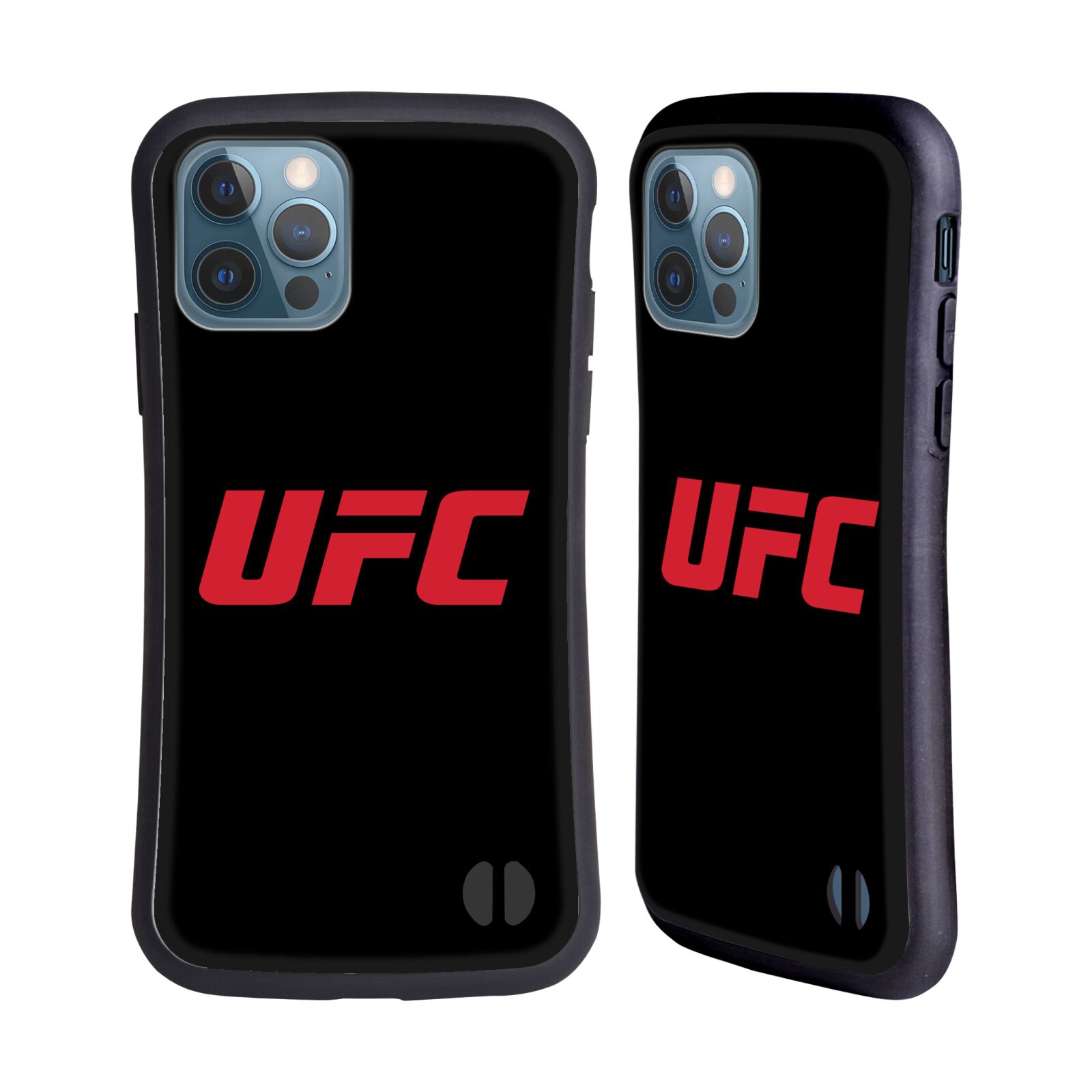 Odolný zadní obal pro mobil Apple iPhone 12 / iPhone 12 Pro - HEAD CASE - UFC - Červený nadpis