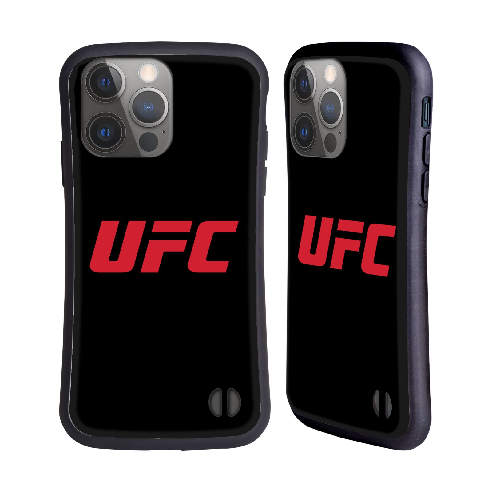Odolný zadní obal pro mobil Apple iPhone 14 PRO - HEAD CASE - UFC - Červený nadpis