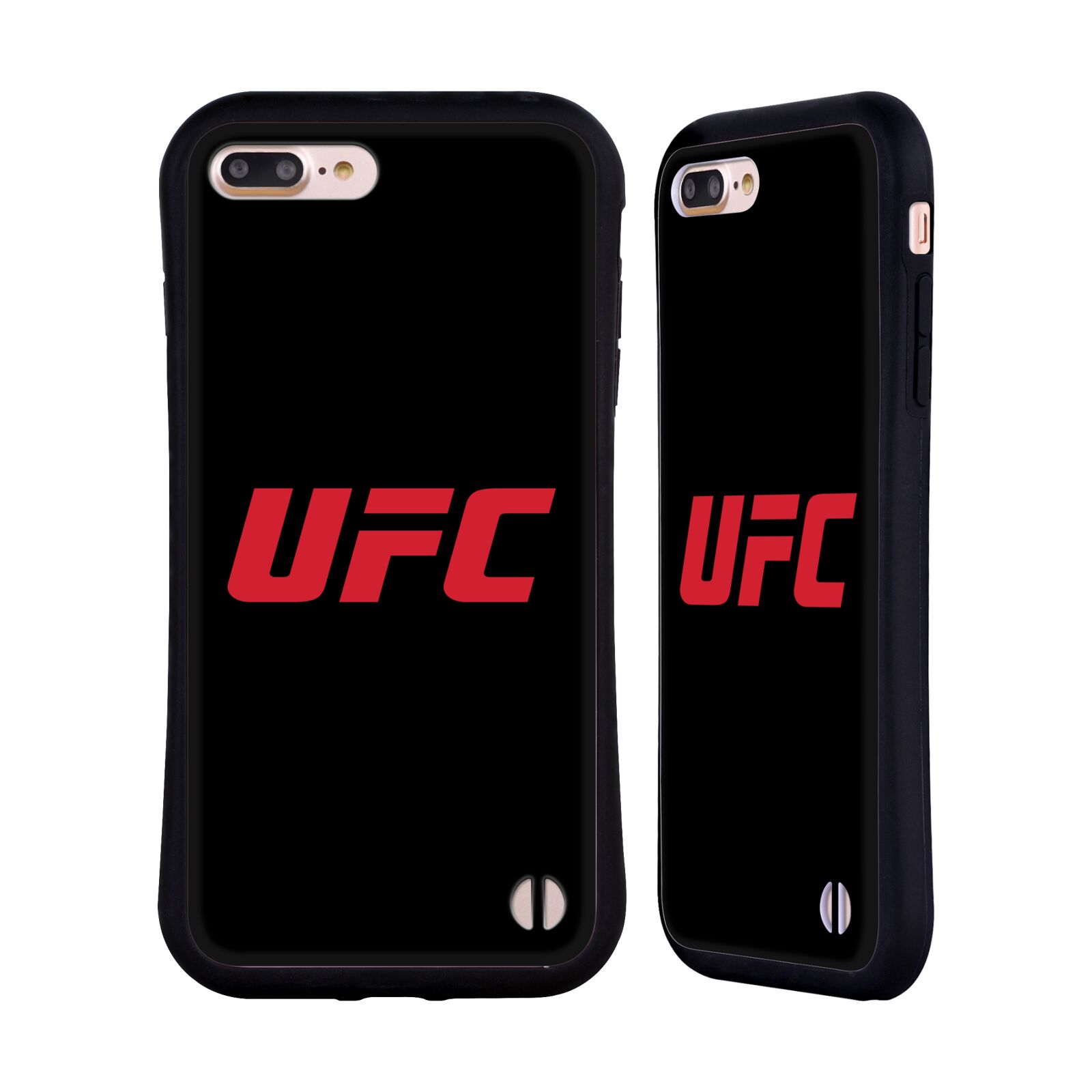 Odolný zadní obal pro mobil Apple Iphone 7+ /  8+ - HEAD CASE - UFC - Červený nadpis