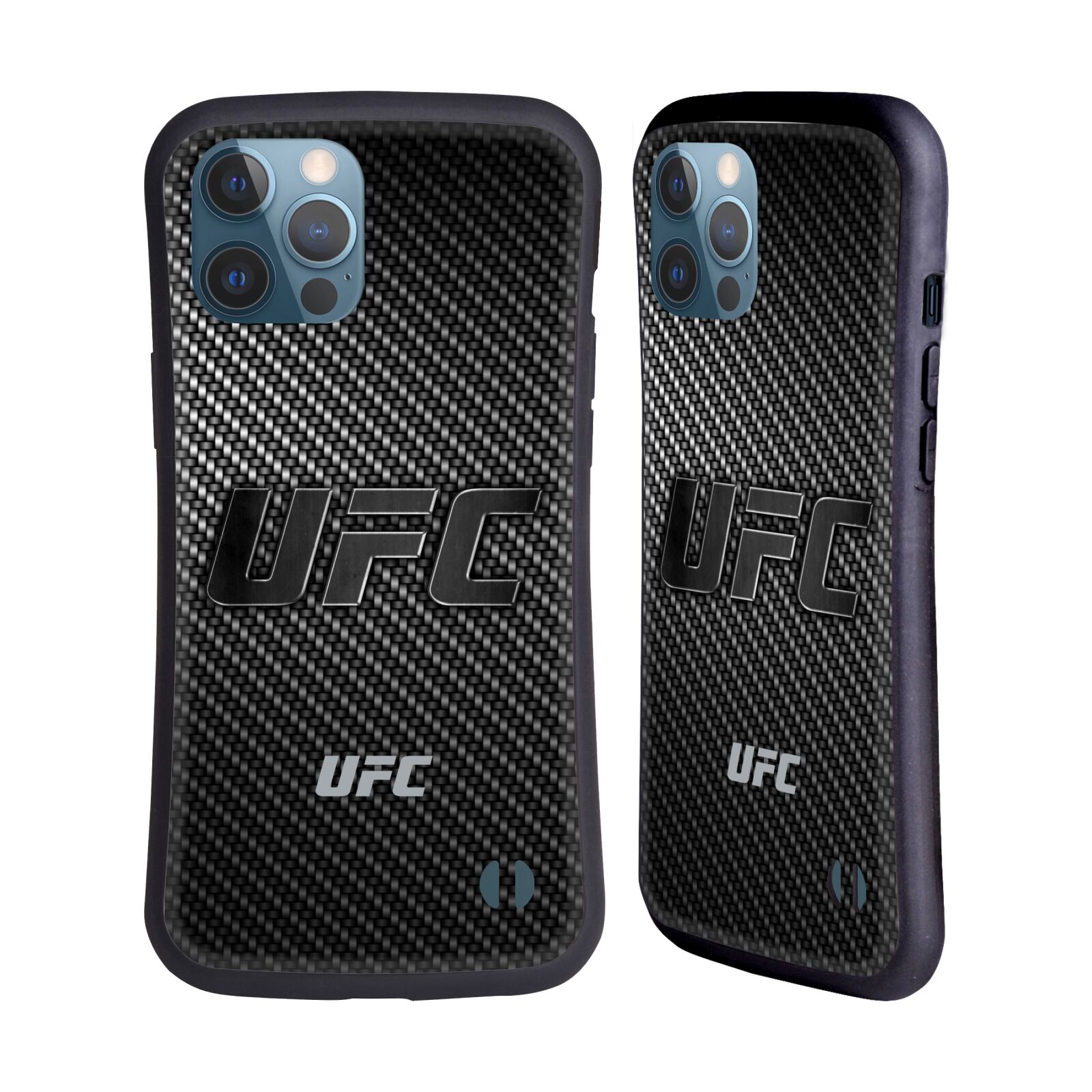 Odolný zadní obal pro mobil Apple iPhone 12 PRO MAX - HEAD CASE - UFC - Imitace karbonu
