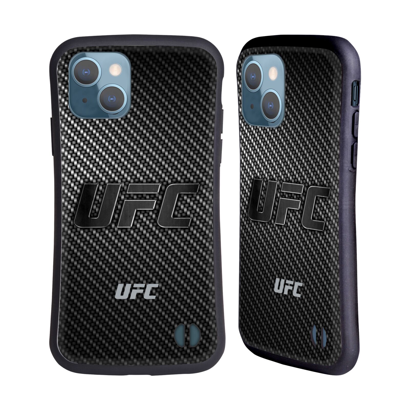 Odolný zadní obal pro mobil Apple iPhone 13 - HEAD CASE - UFC - Imitace karbonu