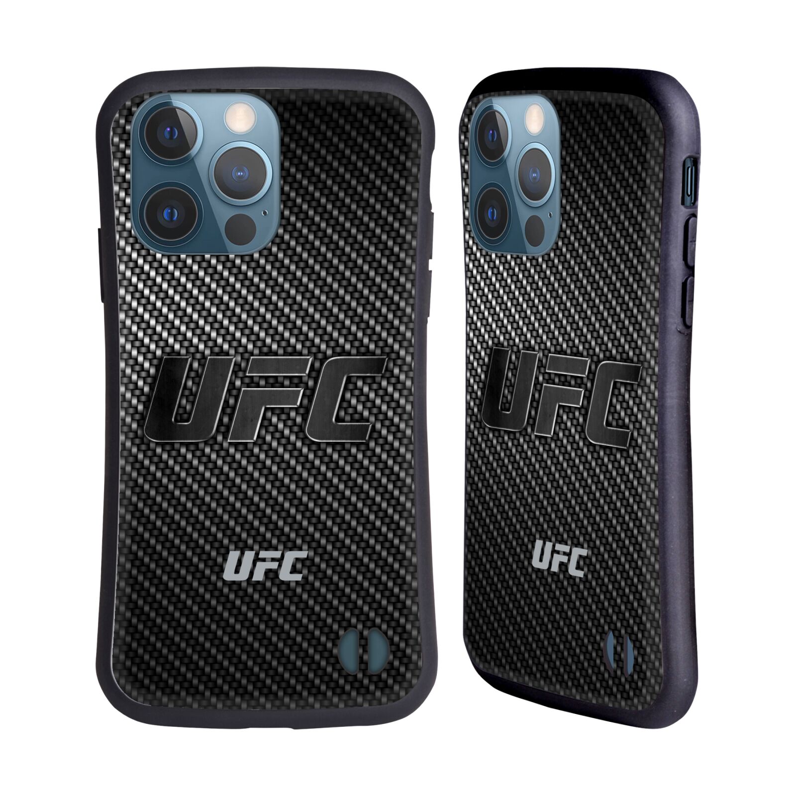Odolný zadní obal pro mobil Apple iPhone 13 PRO - HEAD CASE - UFC - Imitace karbonu