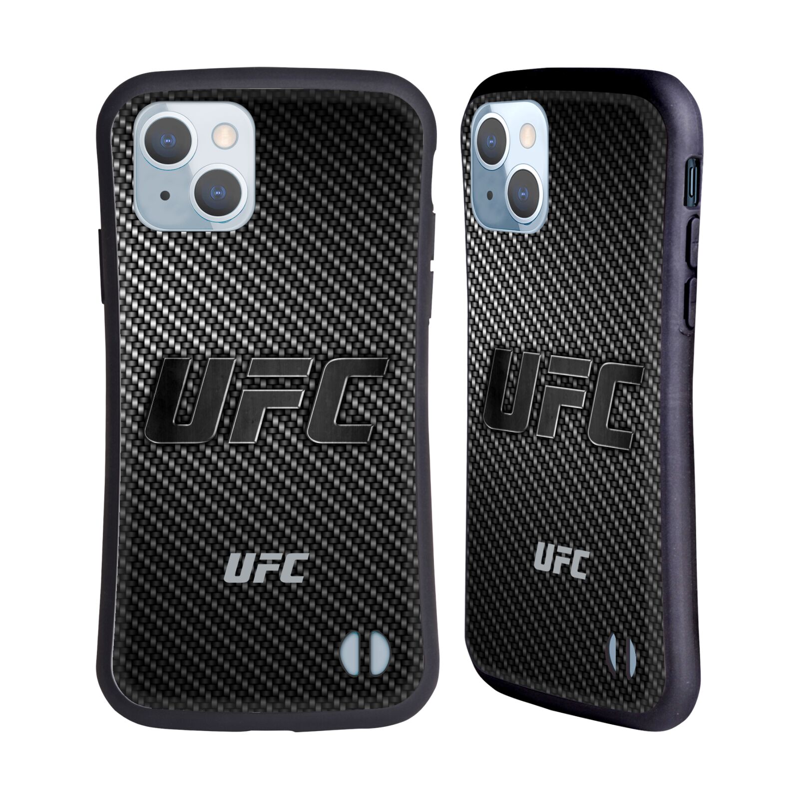 Odolný zadní obal pro mobil Apple iPhone 14 - HEAD CASE - UFC - Imitace karbonu