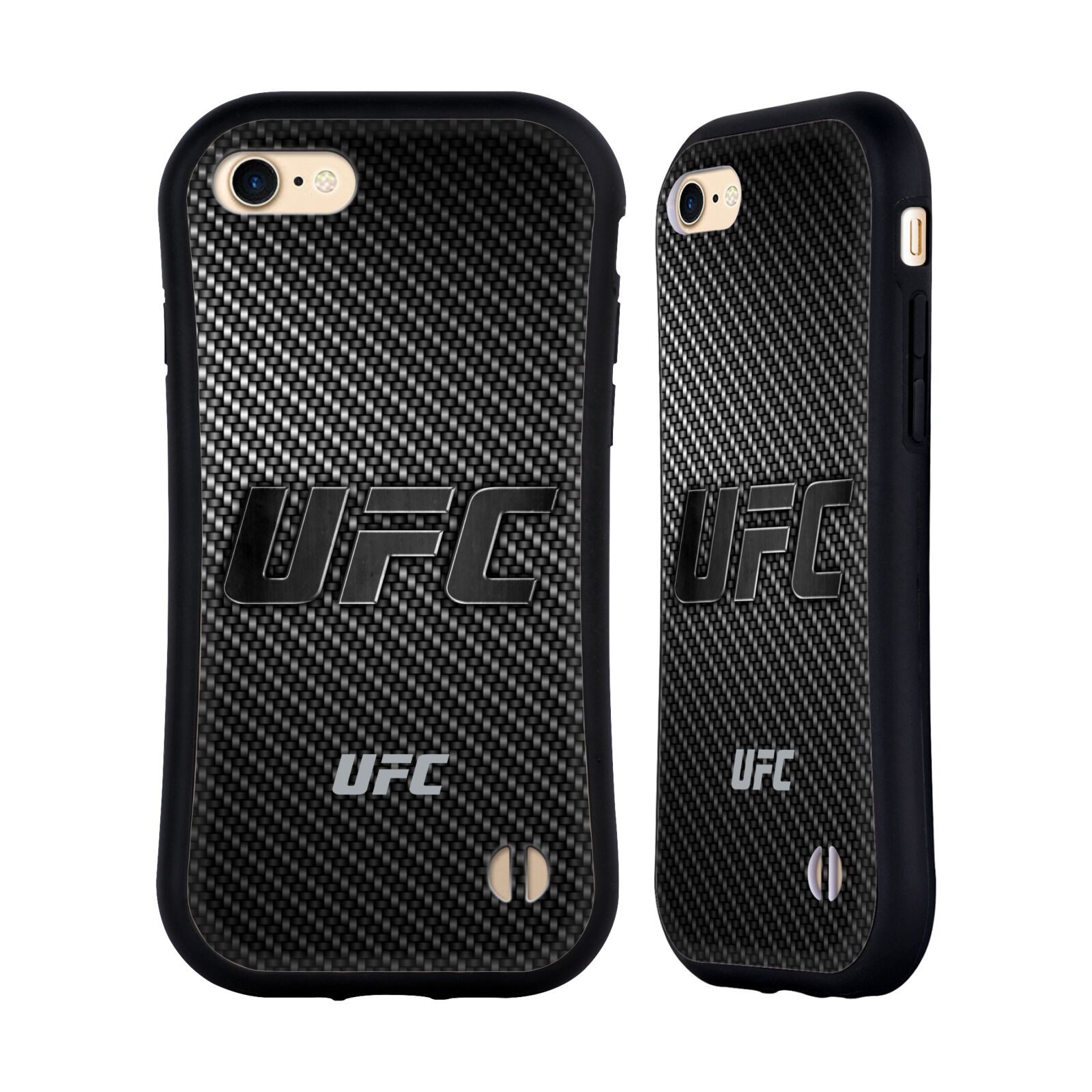 Odolný zadní obal pro mobil Apple Iphone 7/8/SE2020 - HEAD CASE - UFC - Imitace karbonu