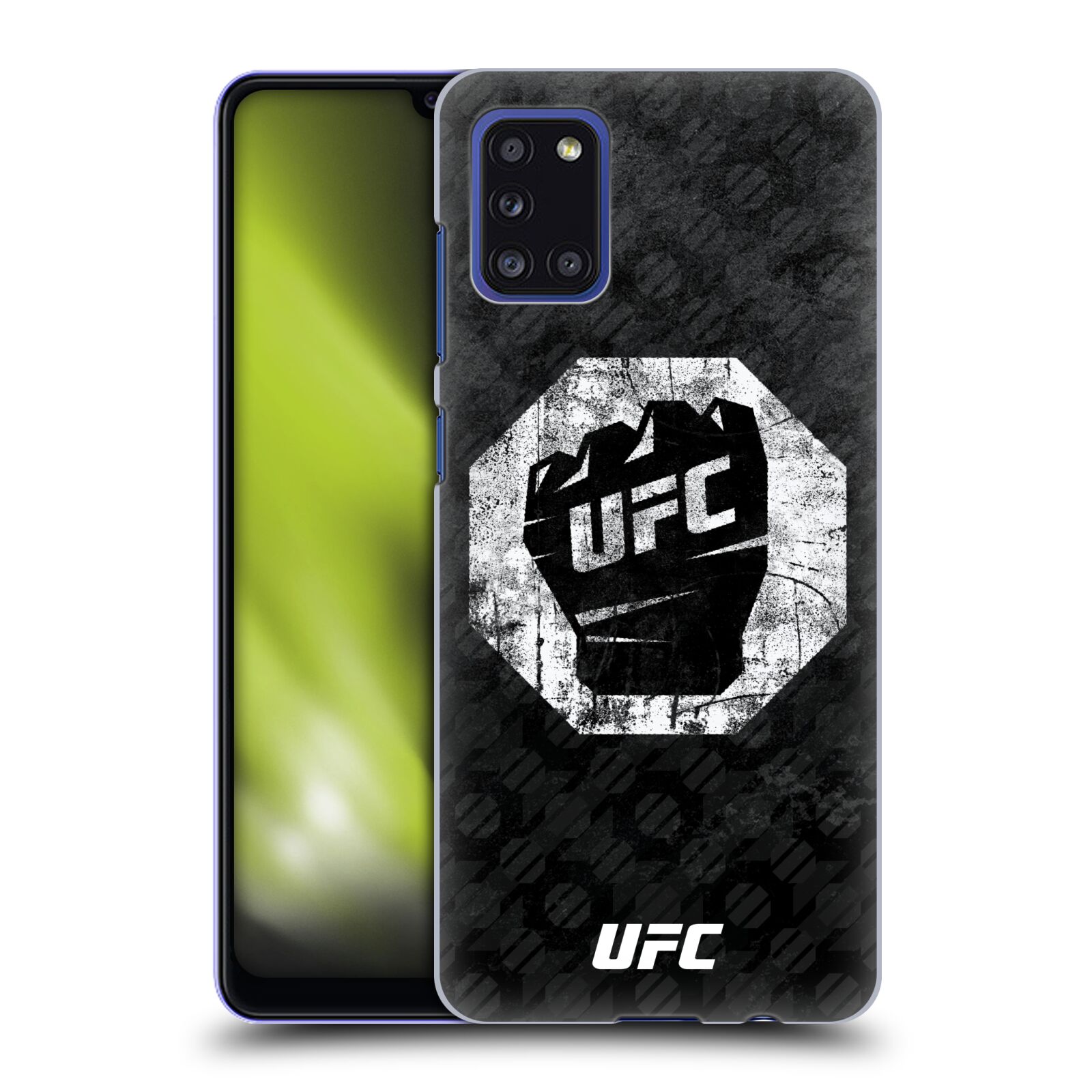 Obal na mobil Samsung Galaxy A31 - HEAD CASE - UFC - Logo rukavice