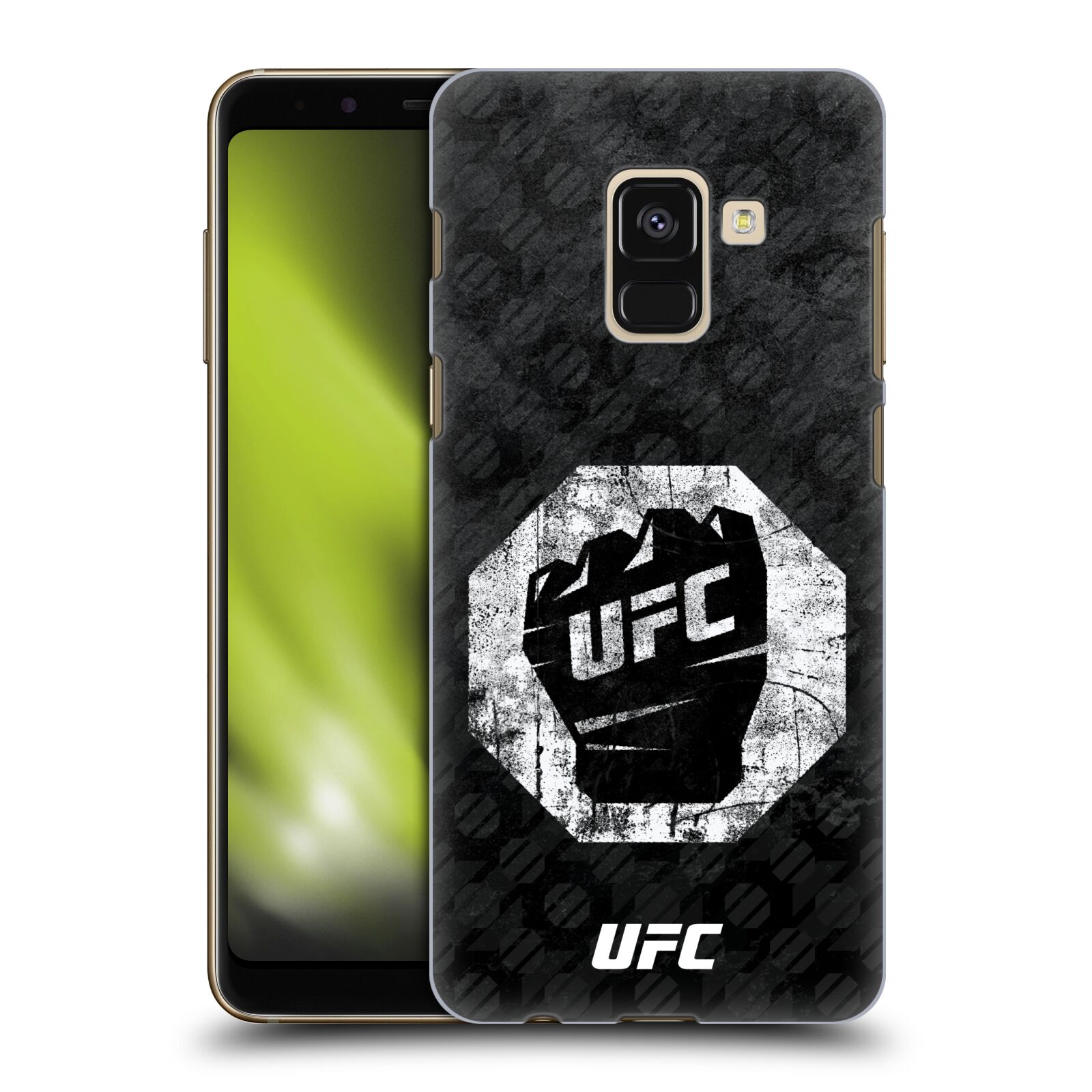 Obal na mobil Samsung Galaxy A8+ 2018, A8 PLUS 2018 - HEAD CASE - UFC - Logo rukavice