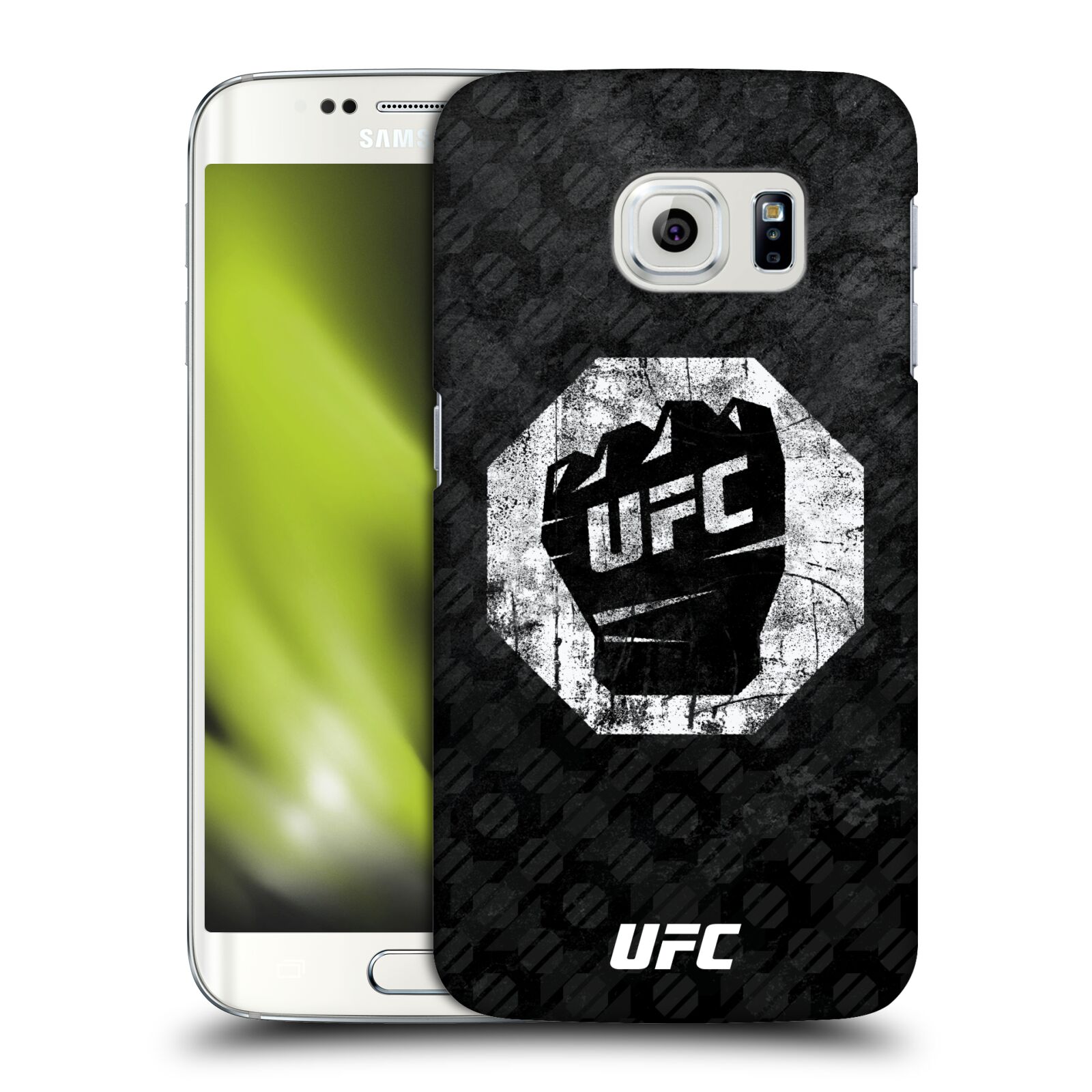 Obal na mobil Samsung Galaxy S6 EDGE - HEAD CASE - UFC - Logo rukavice