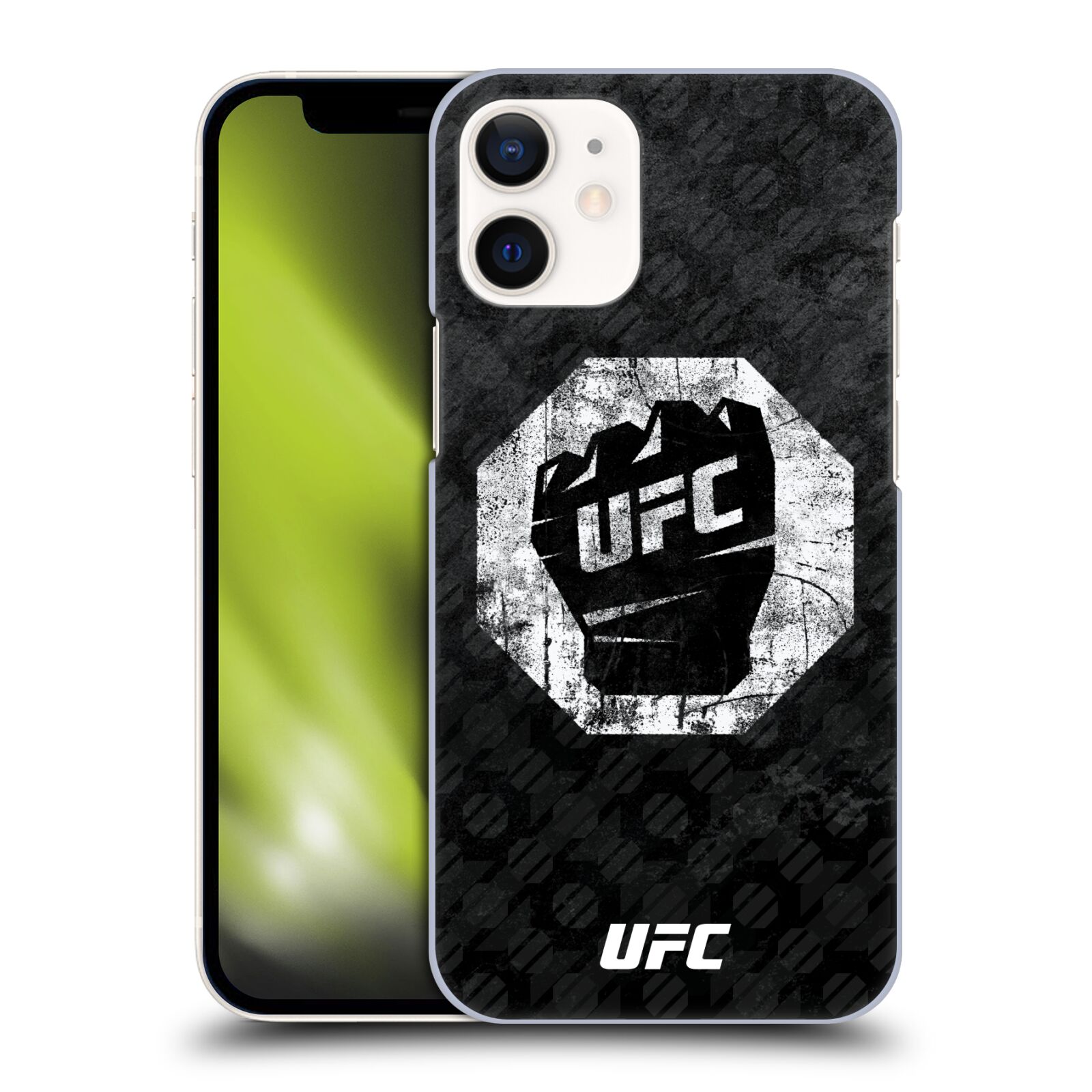 Obal na mobil Apple Iphone 12 MINI - HEAD CASE - UFC - Logo rukavice